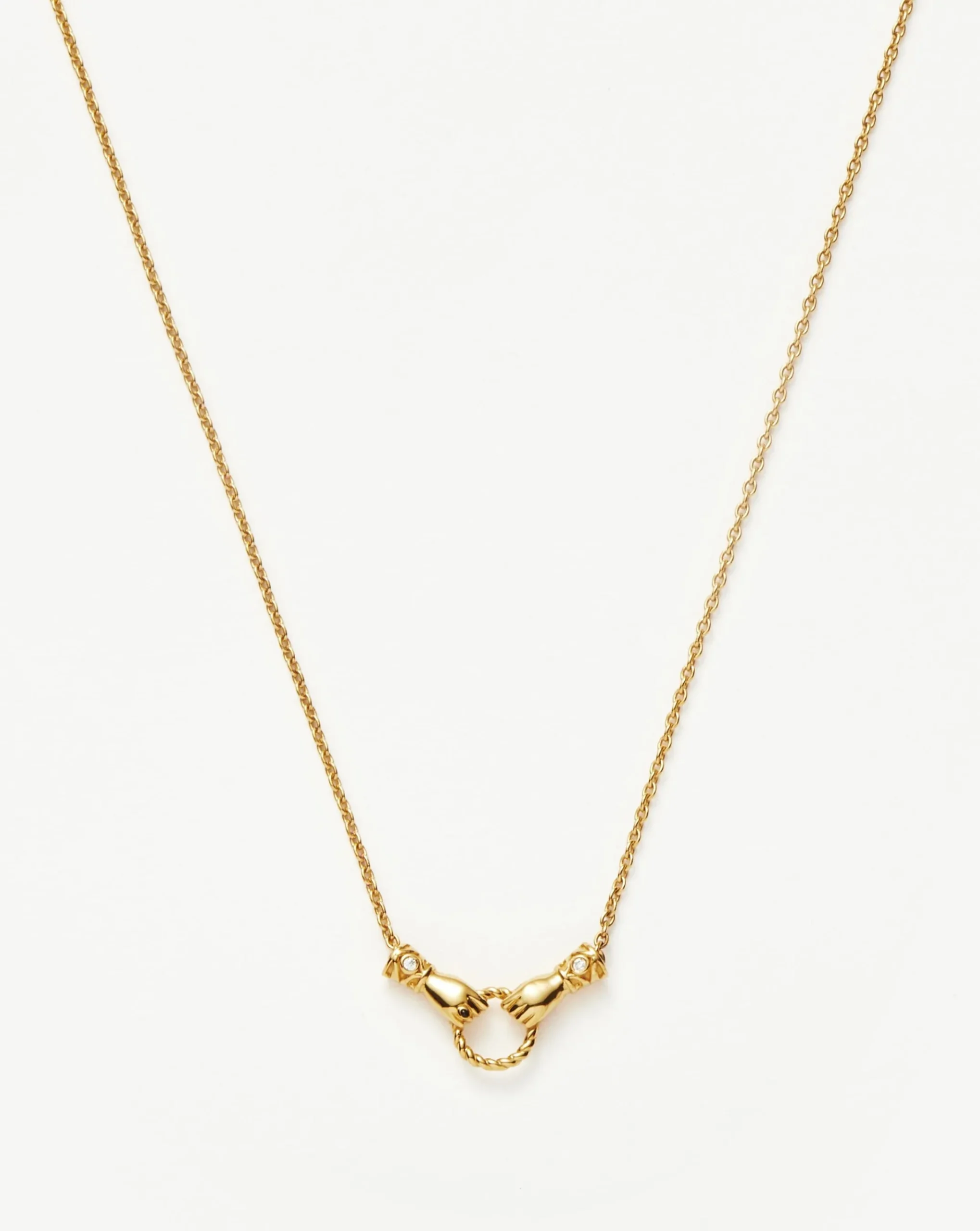 Harris Reed In Good Hands Mini Pendant Slider Necklace