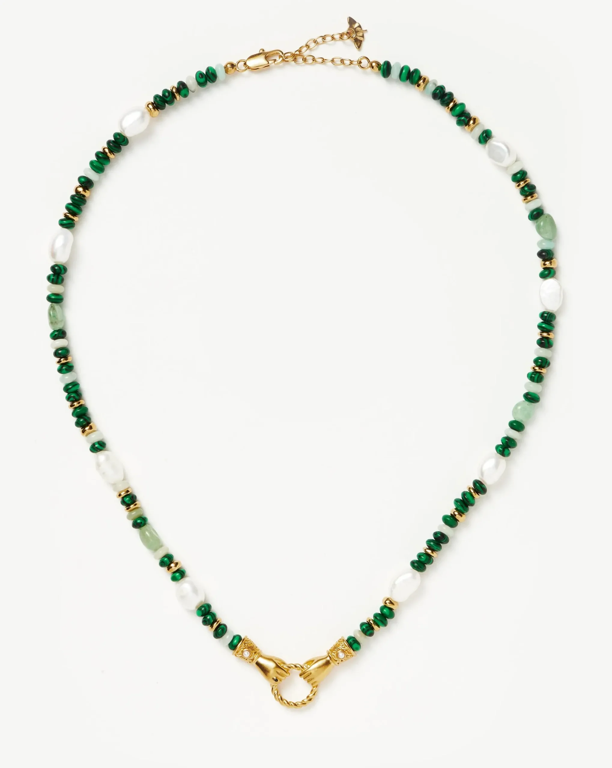 Harris Reed In Good Hands Beaded Gemstone Necklace