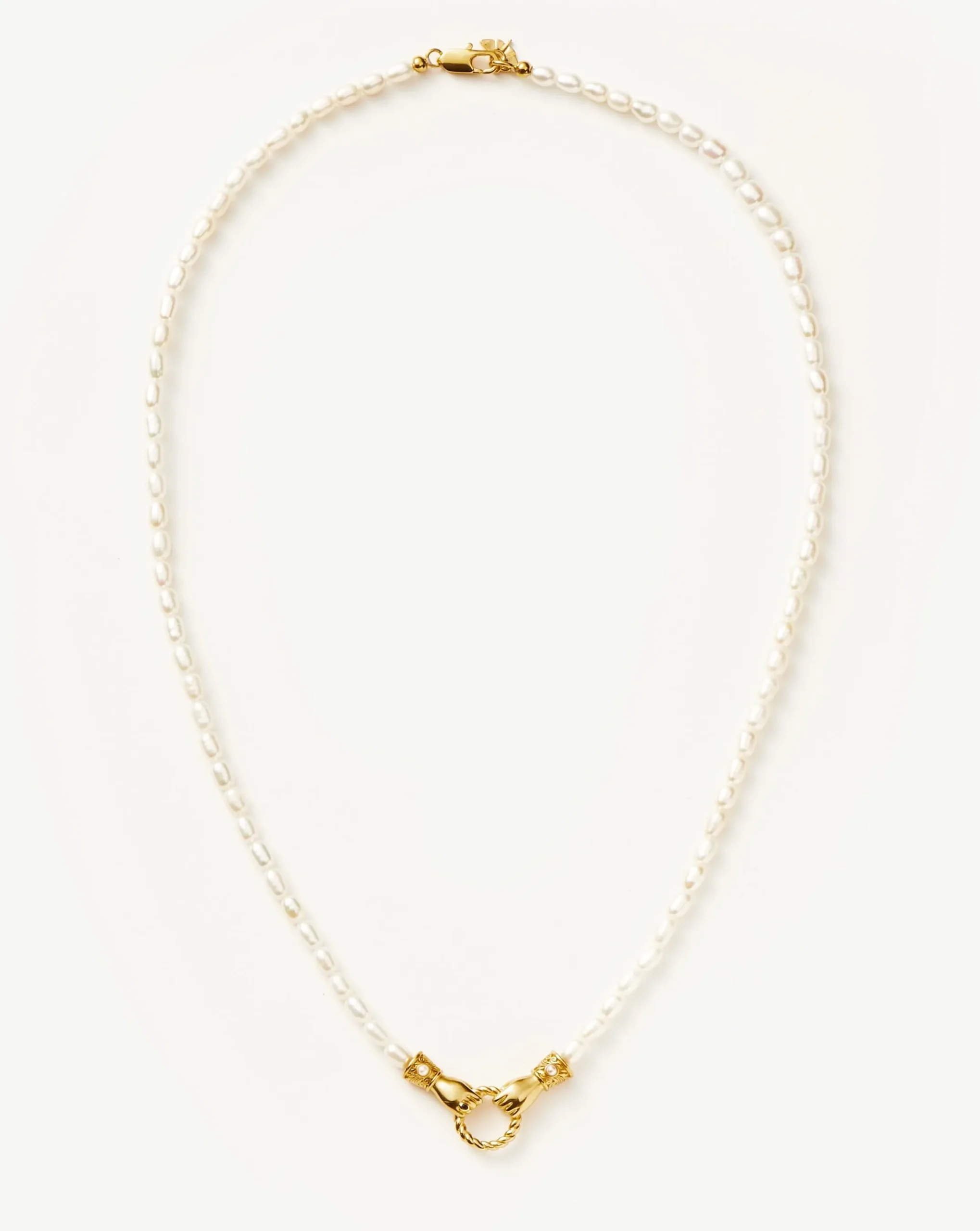 Harris Reed Medium In Good Hands Pearl Pendant Necklace