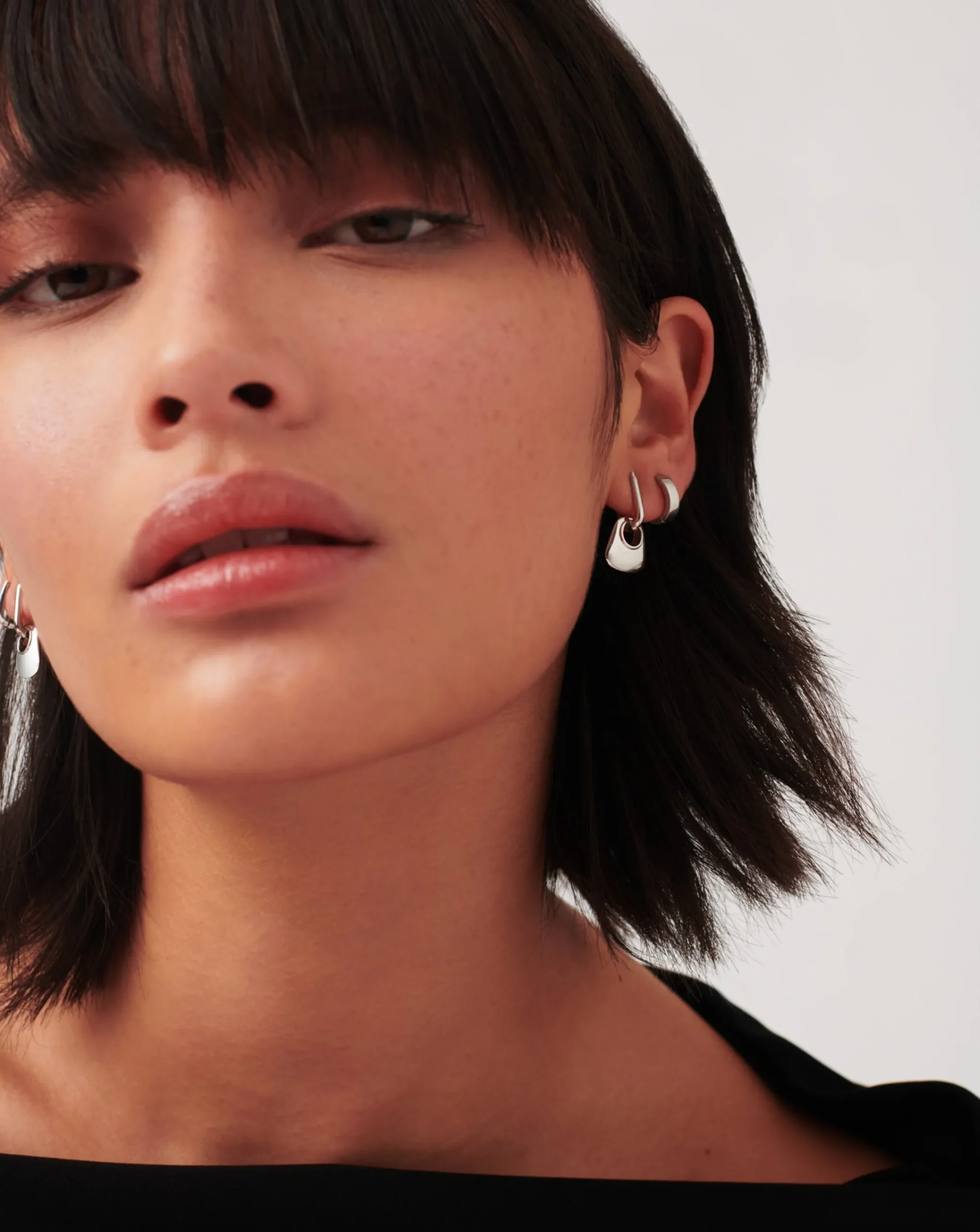 Hera Mini Charm Hoop Earrings