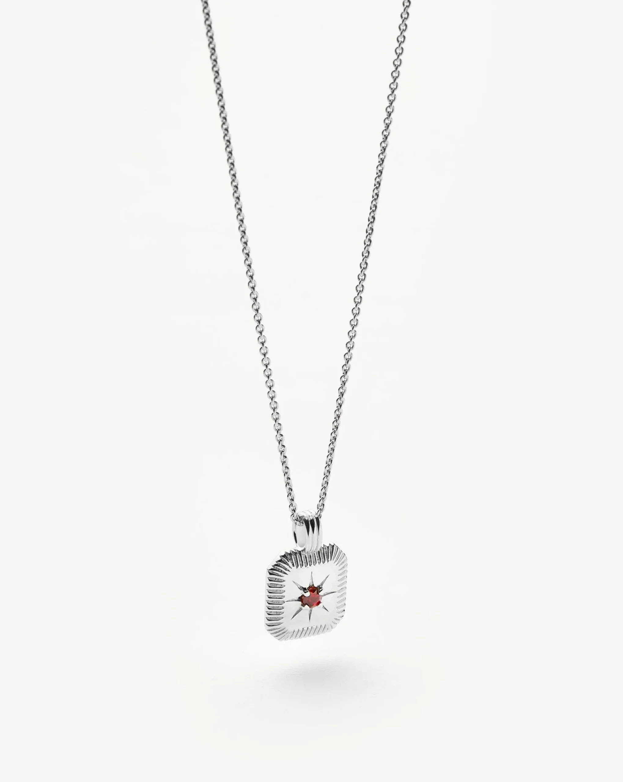 January Birthstone Pendant Necklace
