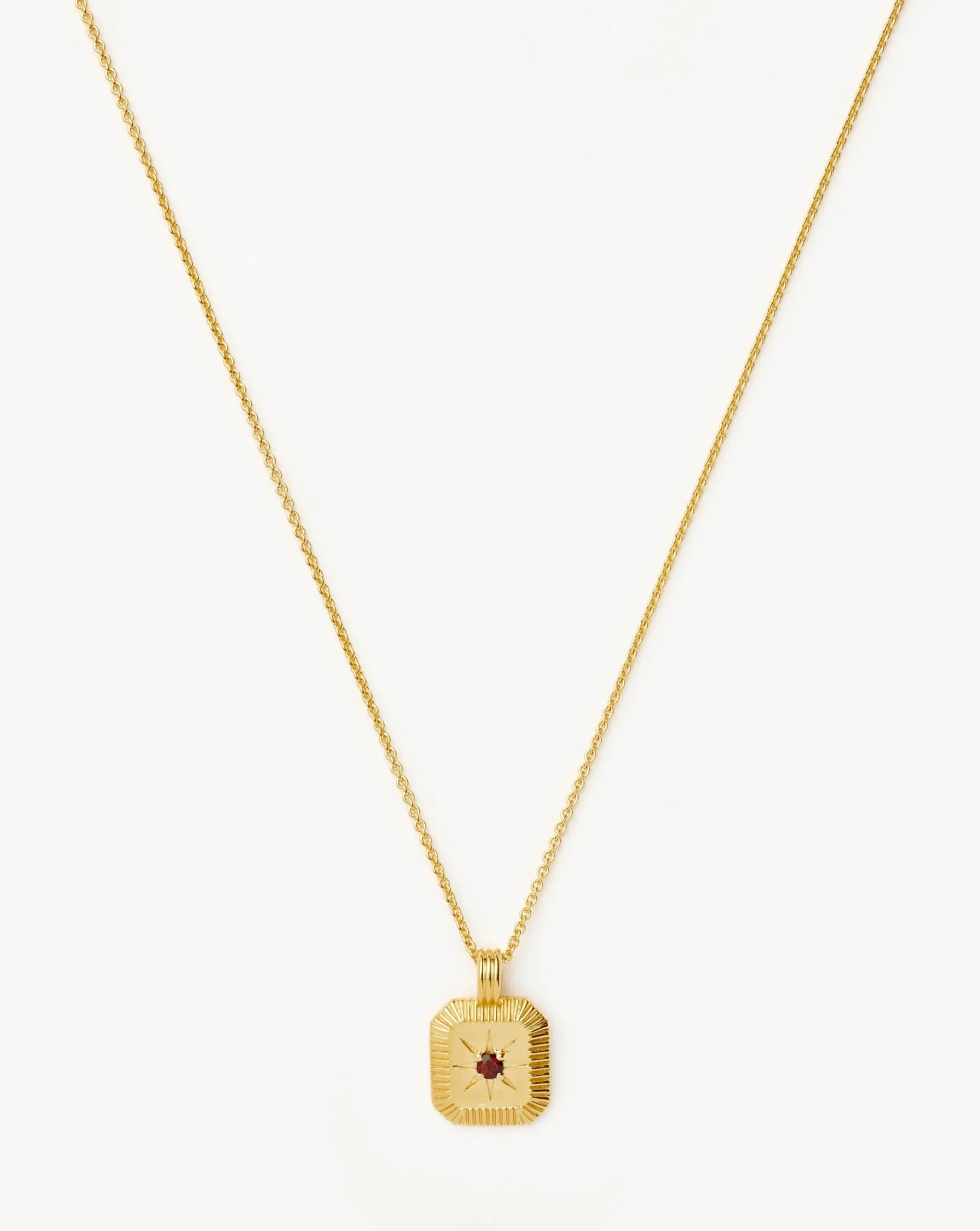 January Birthstone Pendant Necklace