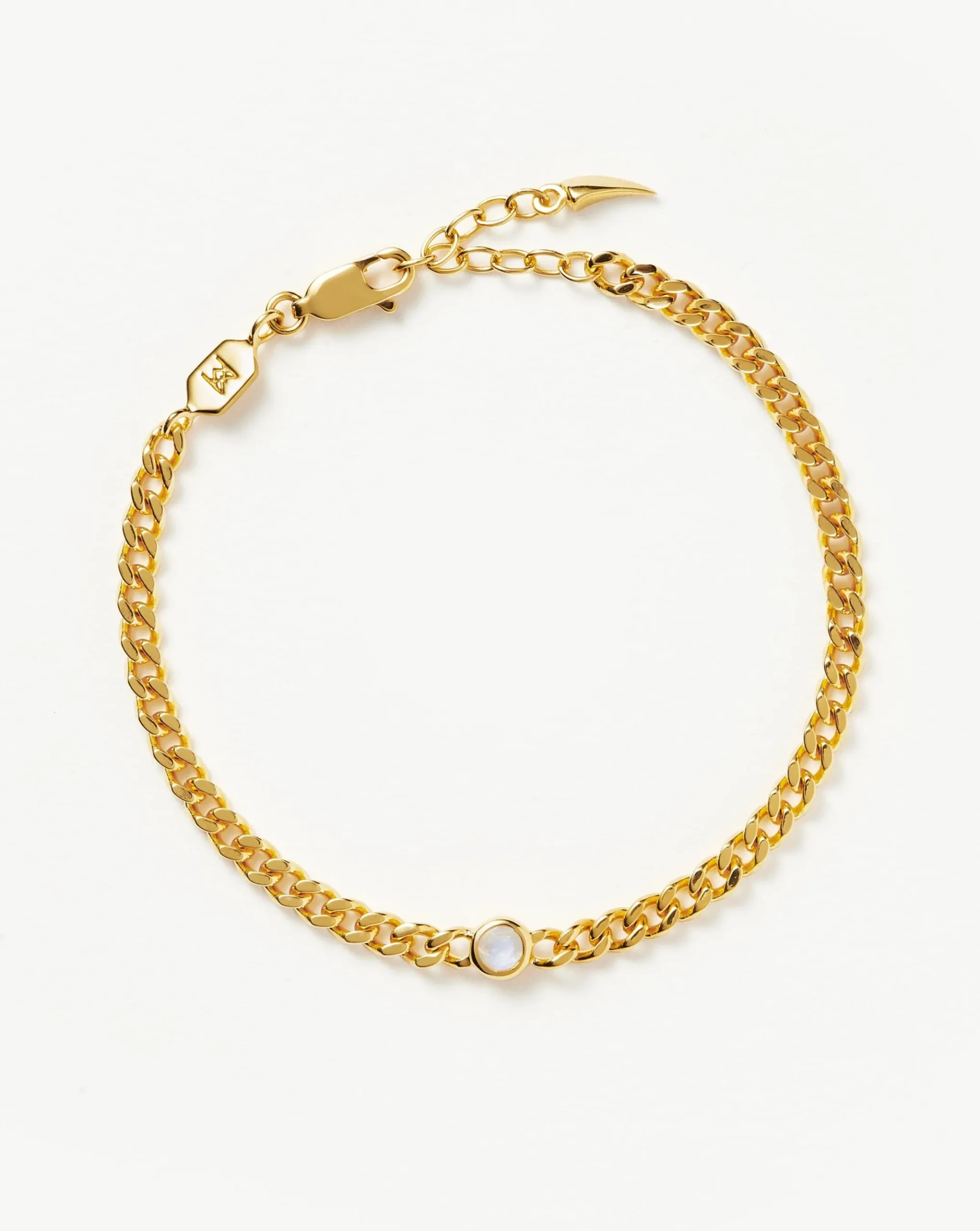 June Birthstone Chain Bracelet