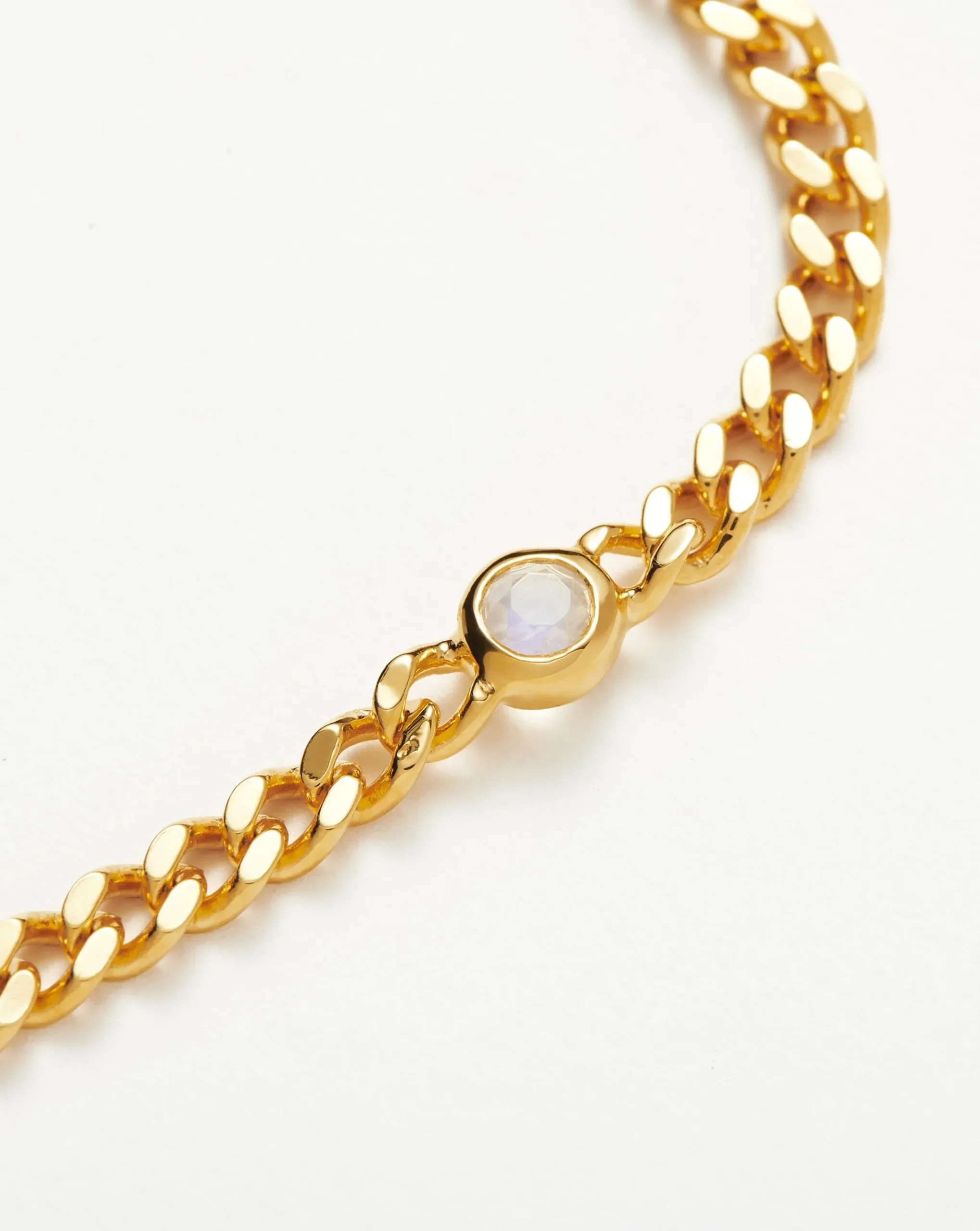 June Birthstone Chain Bracelet