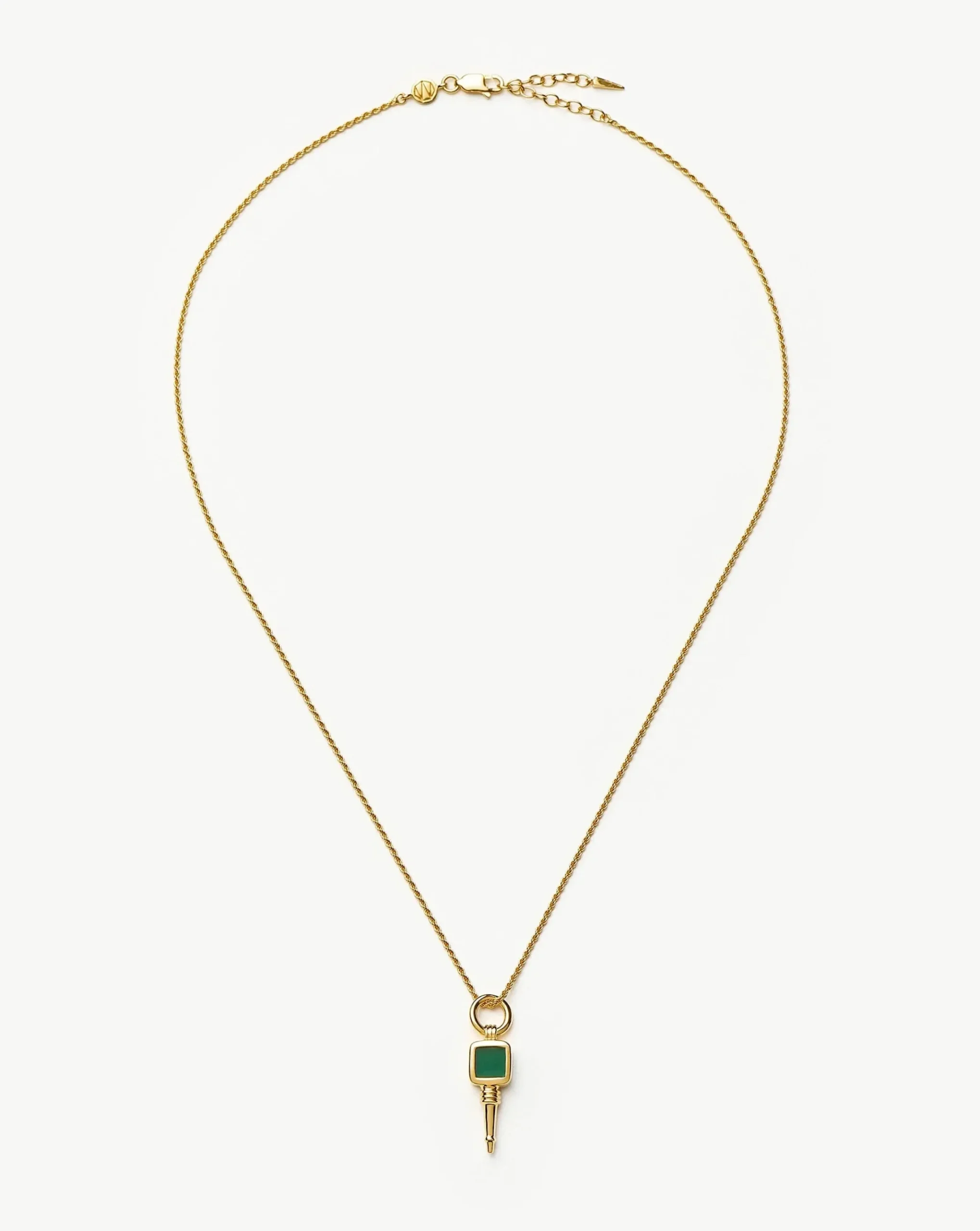 Key Pendant Rope Chain Necklace