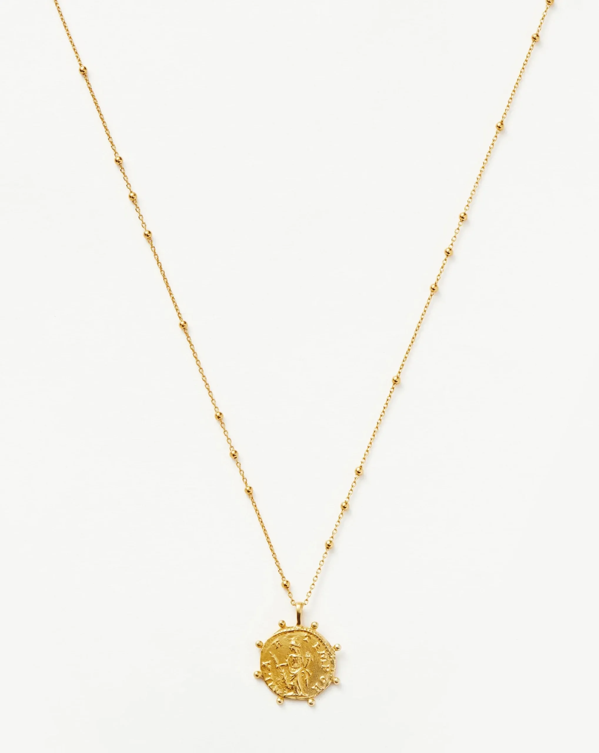 Lucy Williams Beaded Coin Necklace