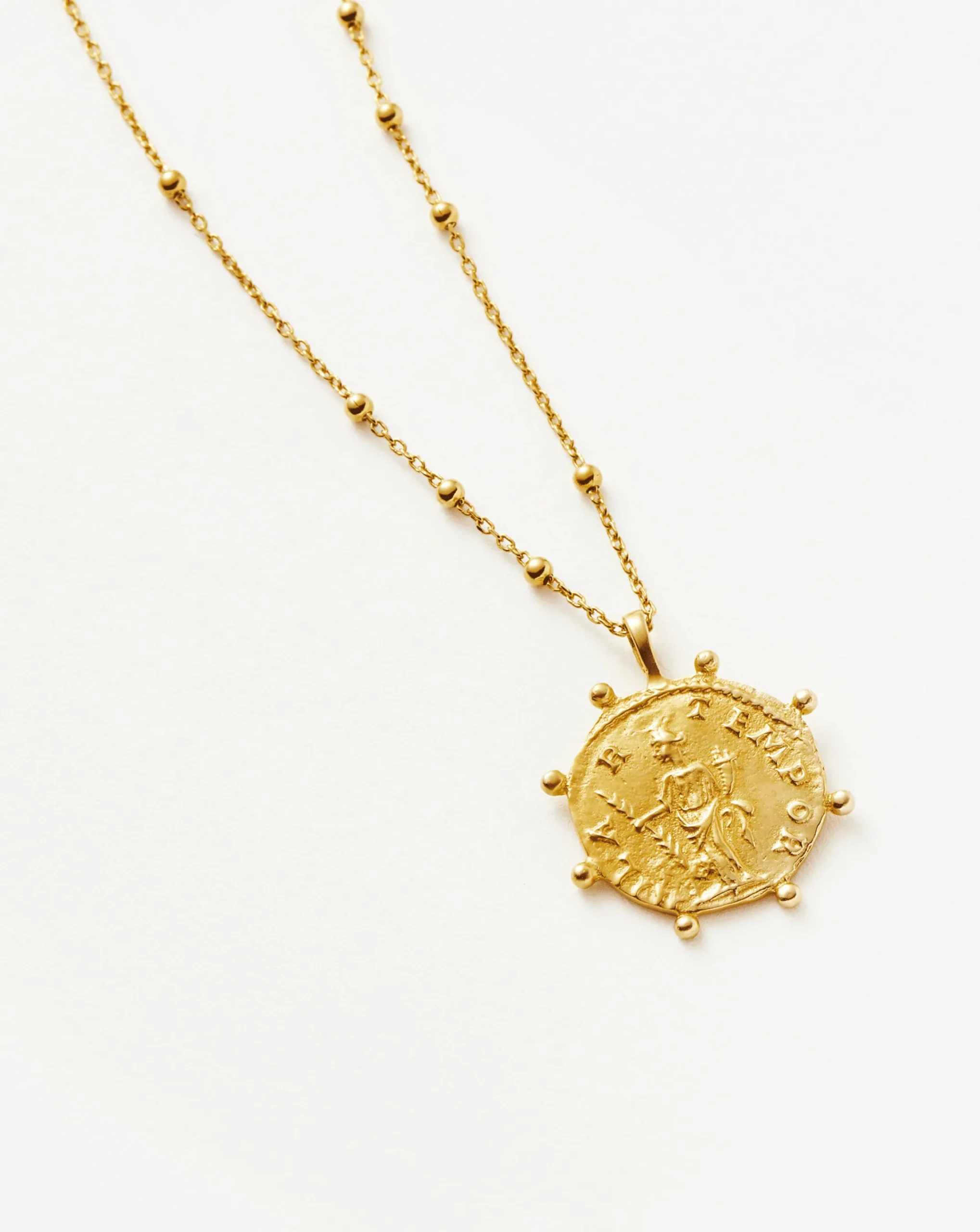 Lucy Williams Beaded Coin Necklace