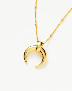 Lucy Williams Large Horn Pendant Necklace