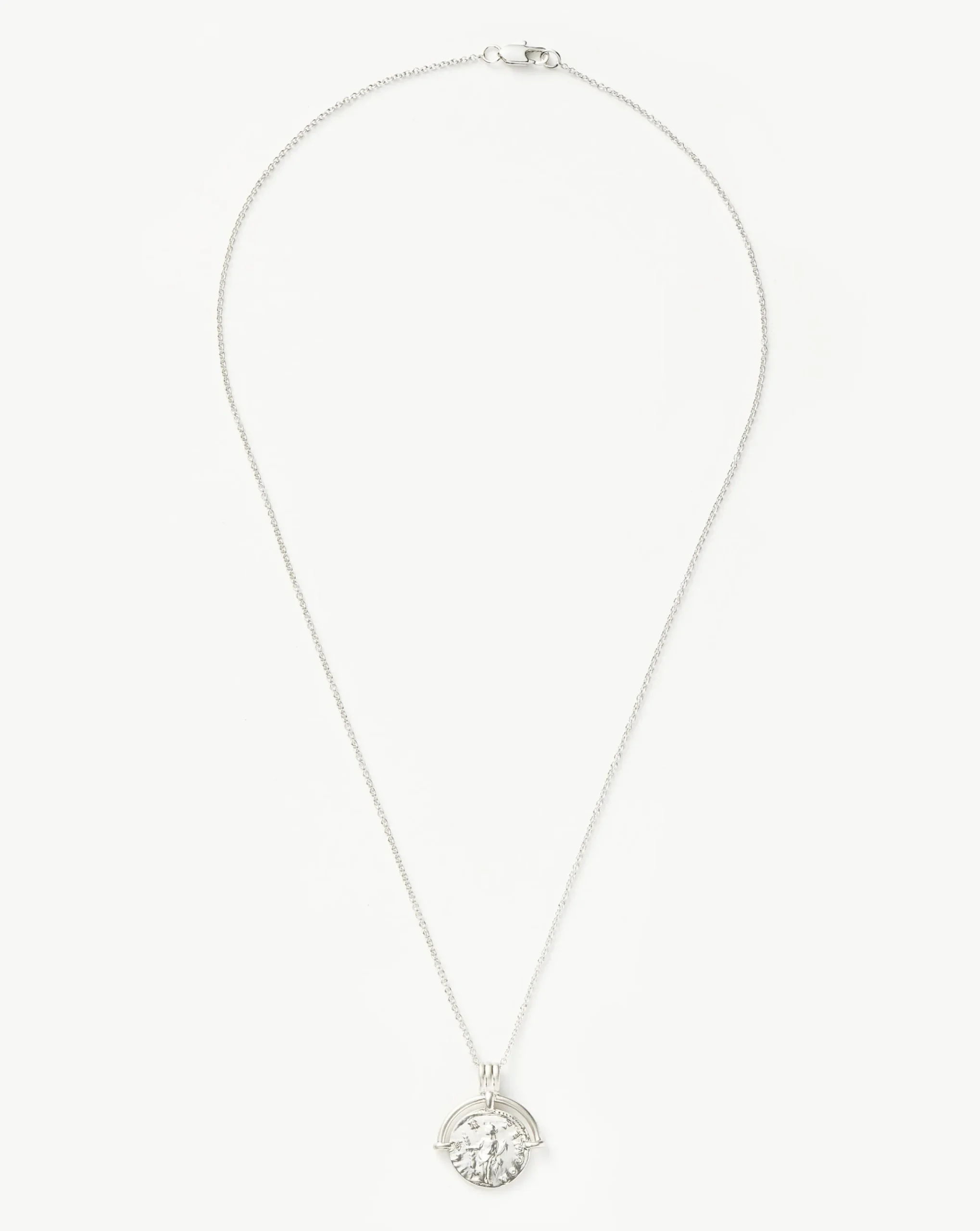 Lucy Williams Long Engravable Roman Arc Coin Necklace