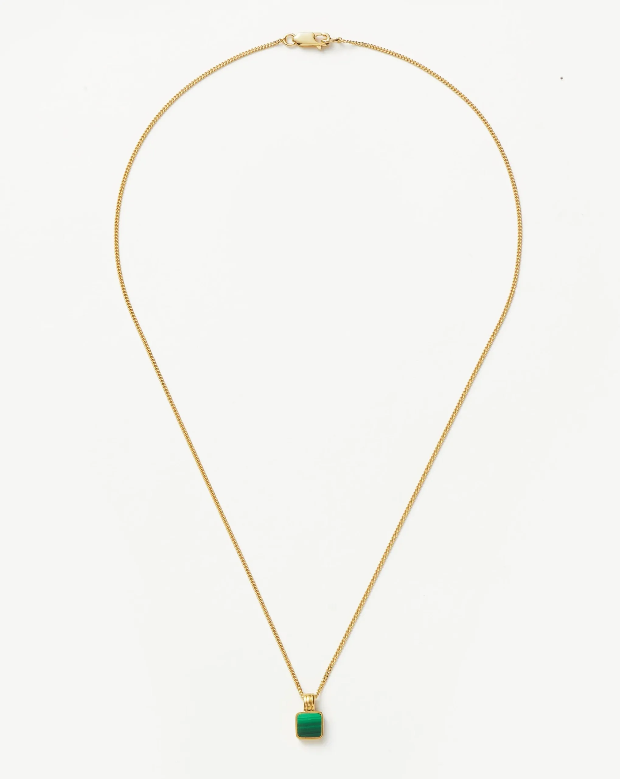 Lucy Williams Mens Square Charm Necklace