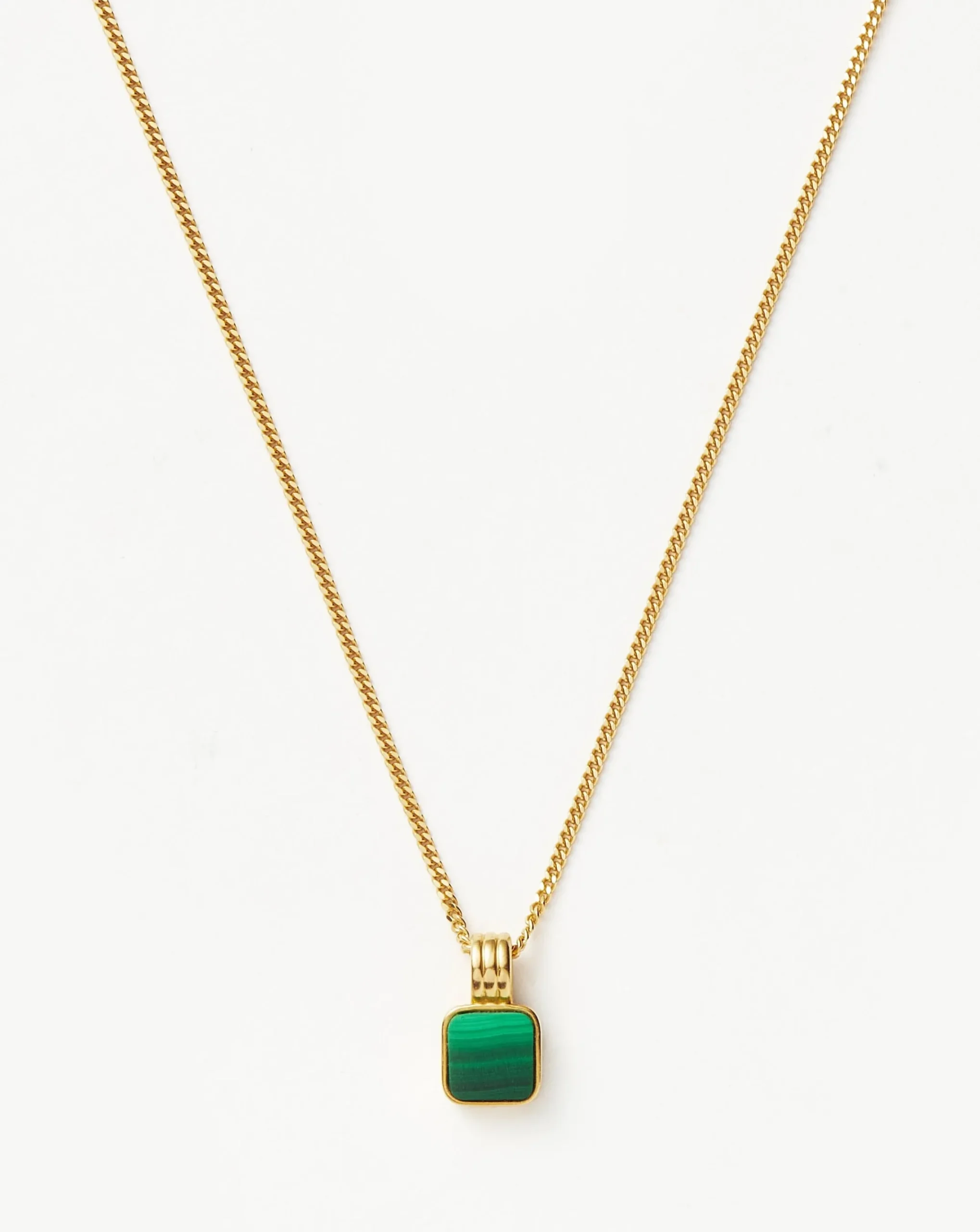 Lucy Williams Mens Square Charm Necklace