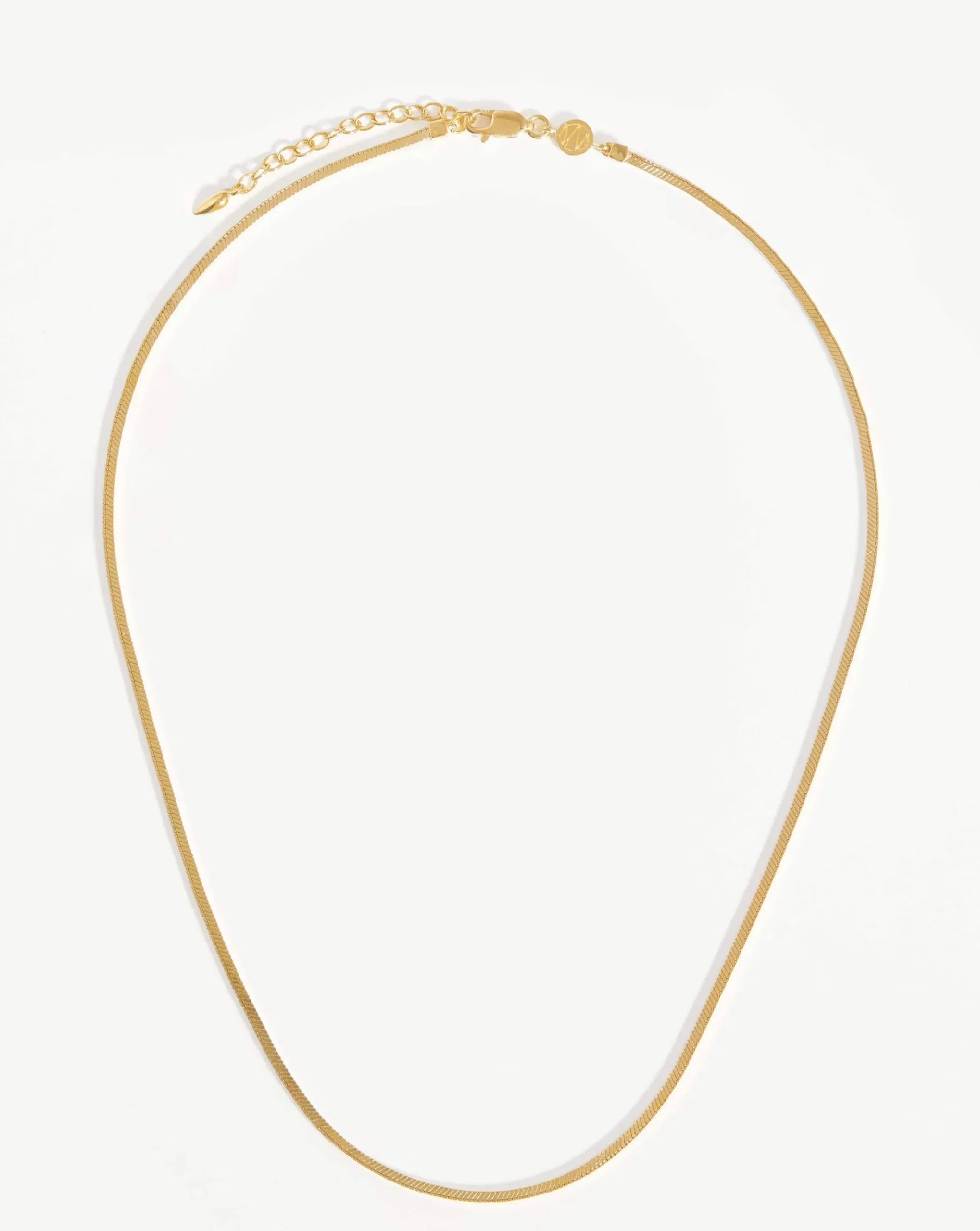 Lucy Williams Short Square Snake Chain Necklace