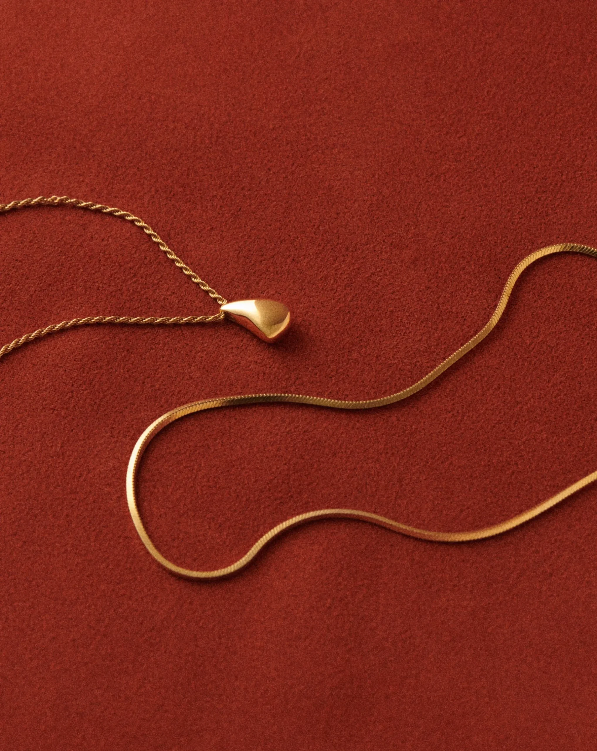 Lucy Williams Short Square Snake Chain Necklace