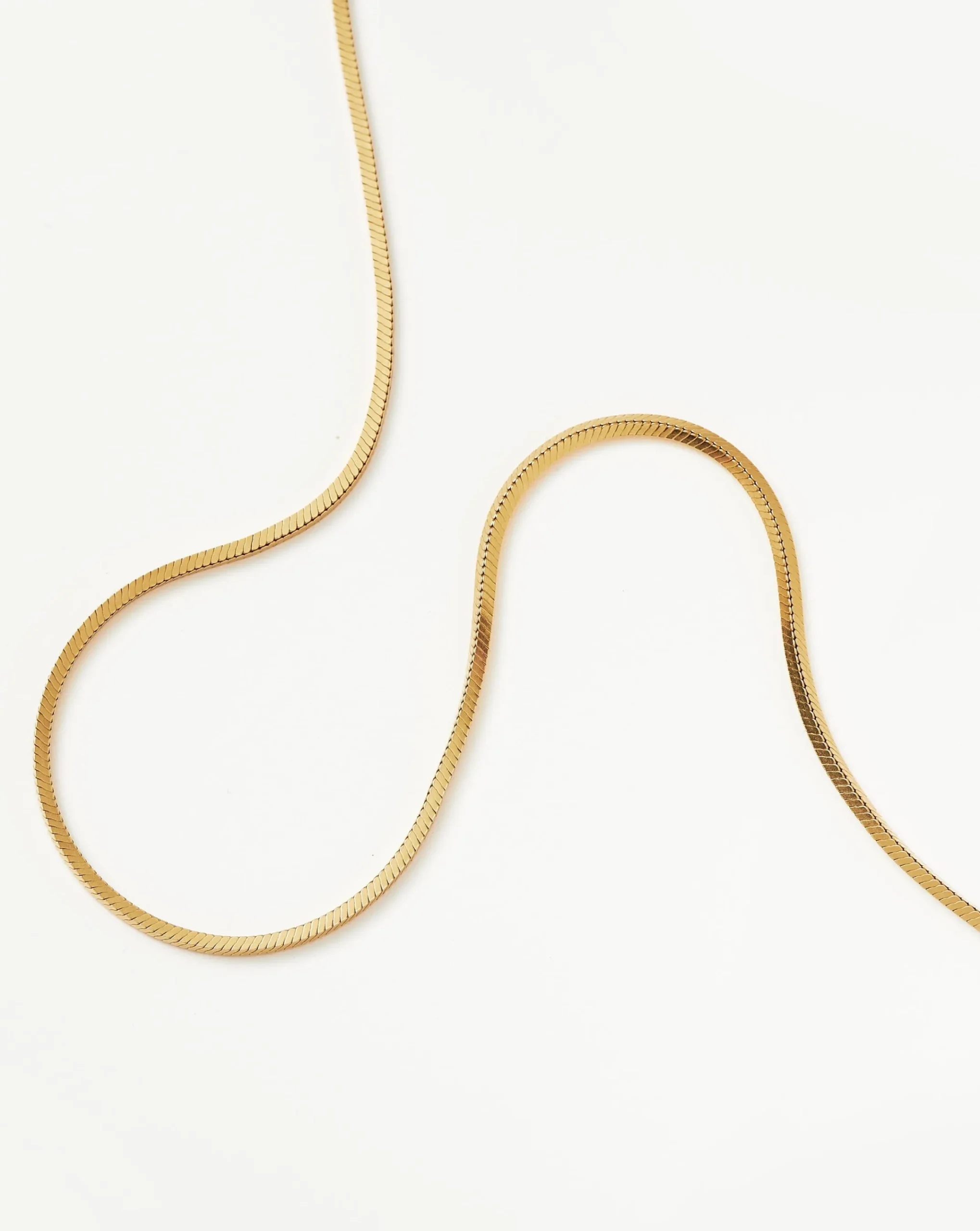 Lucy Williams Short Square Snake Chain Necklace