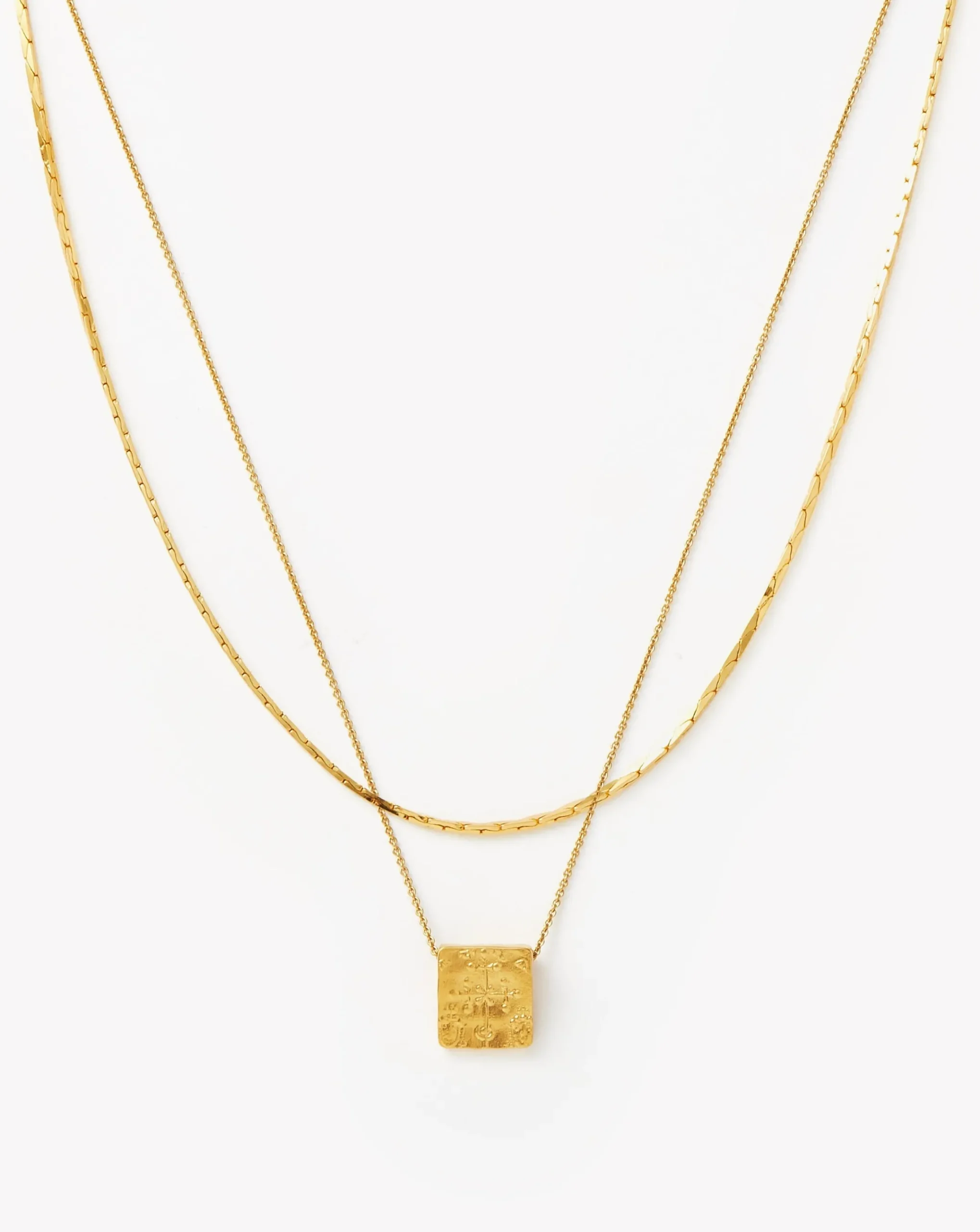 Lucy Williams Square Coin Necklace Set