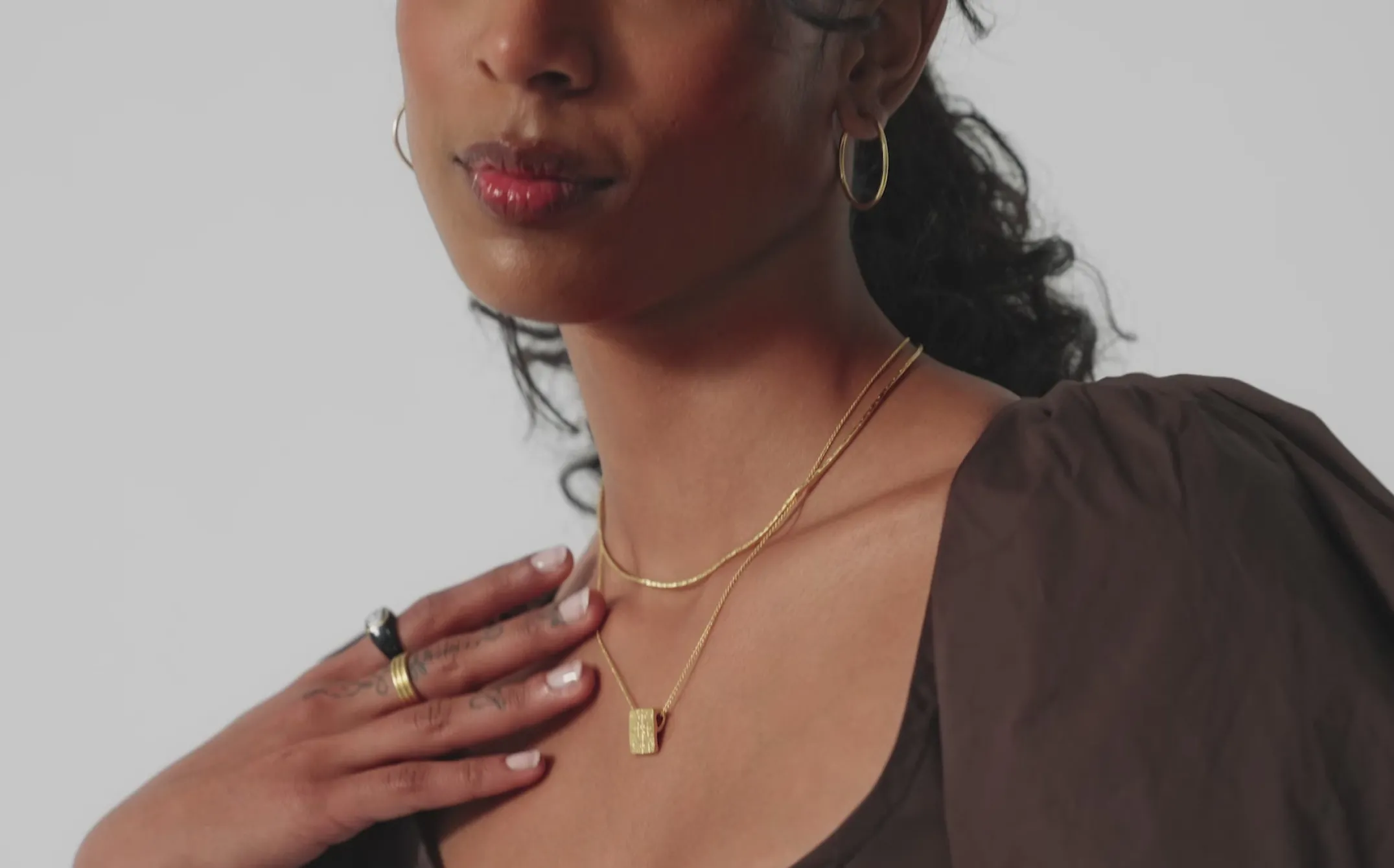 Lucy Williams Square Coin Necklace Set