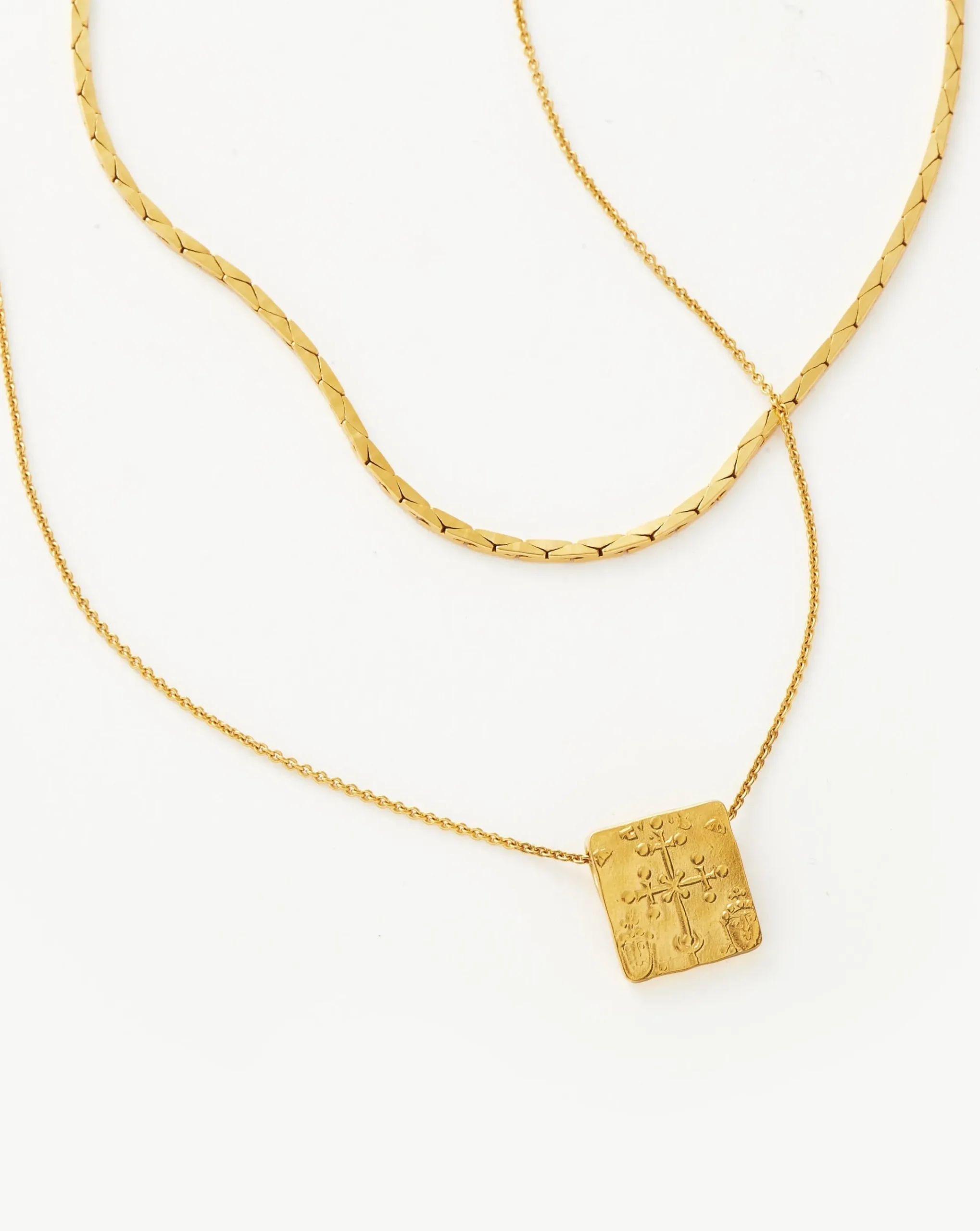 Lucy Williams Square Coin Necklace Set