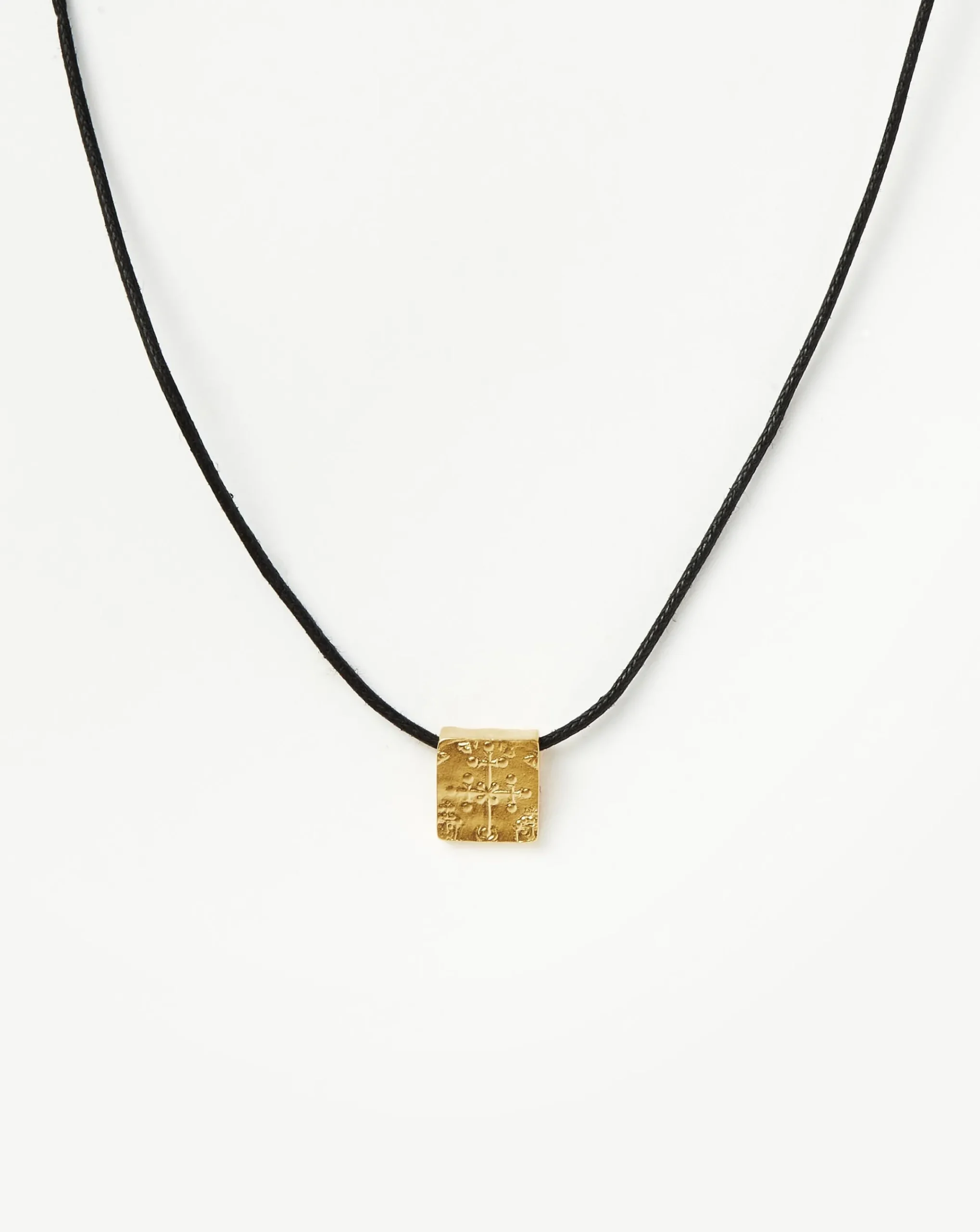 Lucy Williams Square Coin Cord Necklace