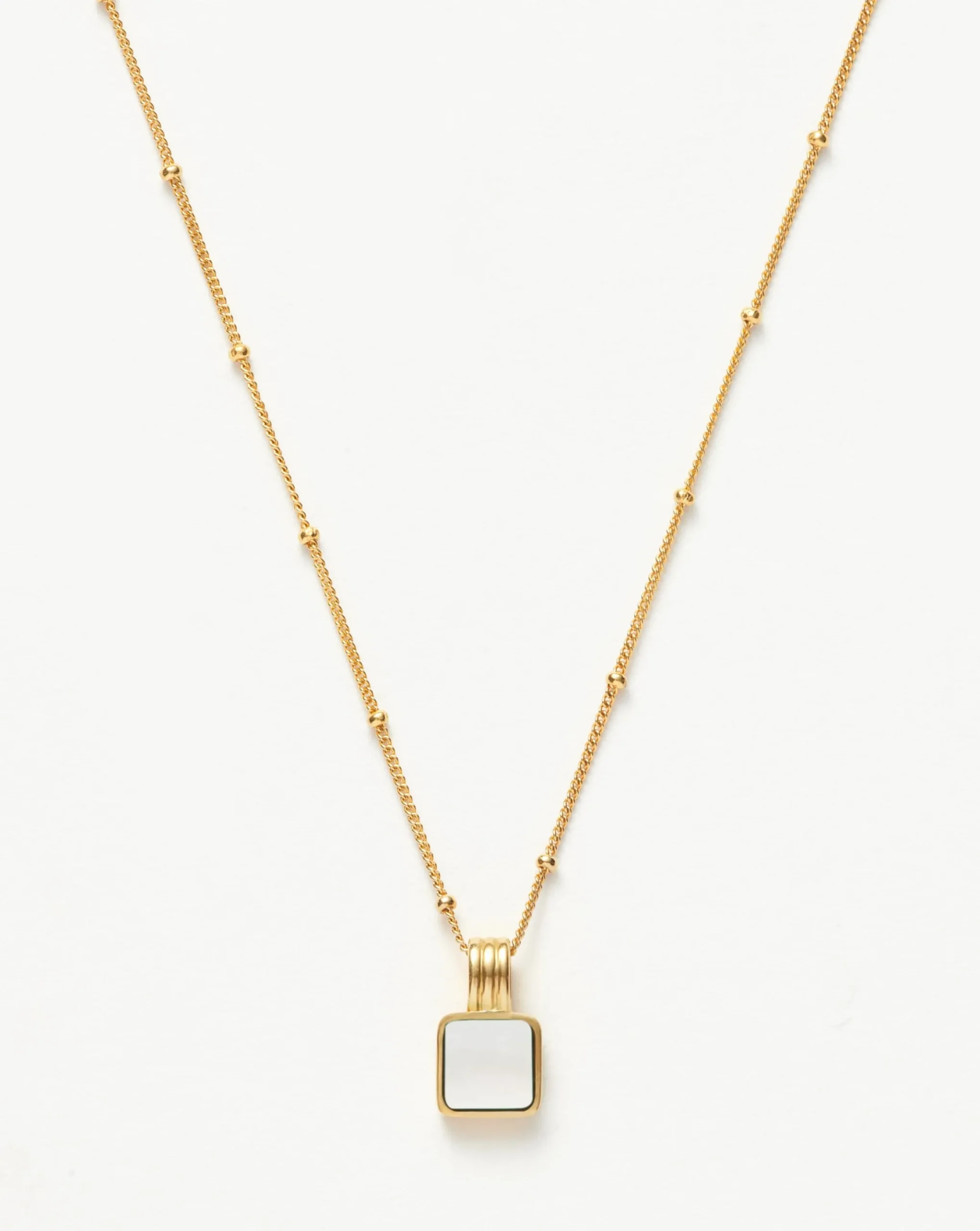 Lucy Williams Square Mother of Pearl Necklace