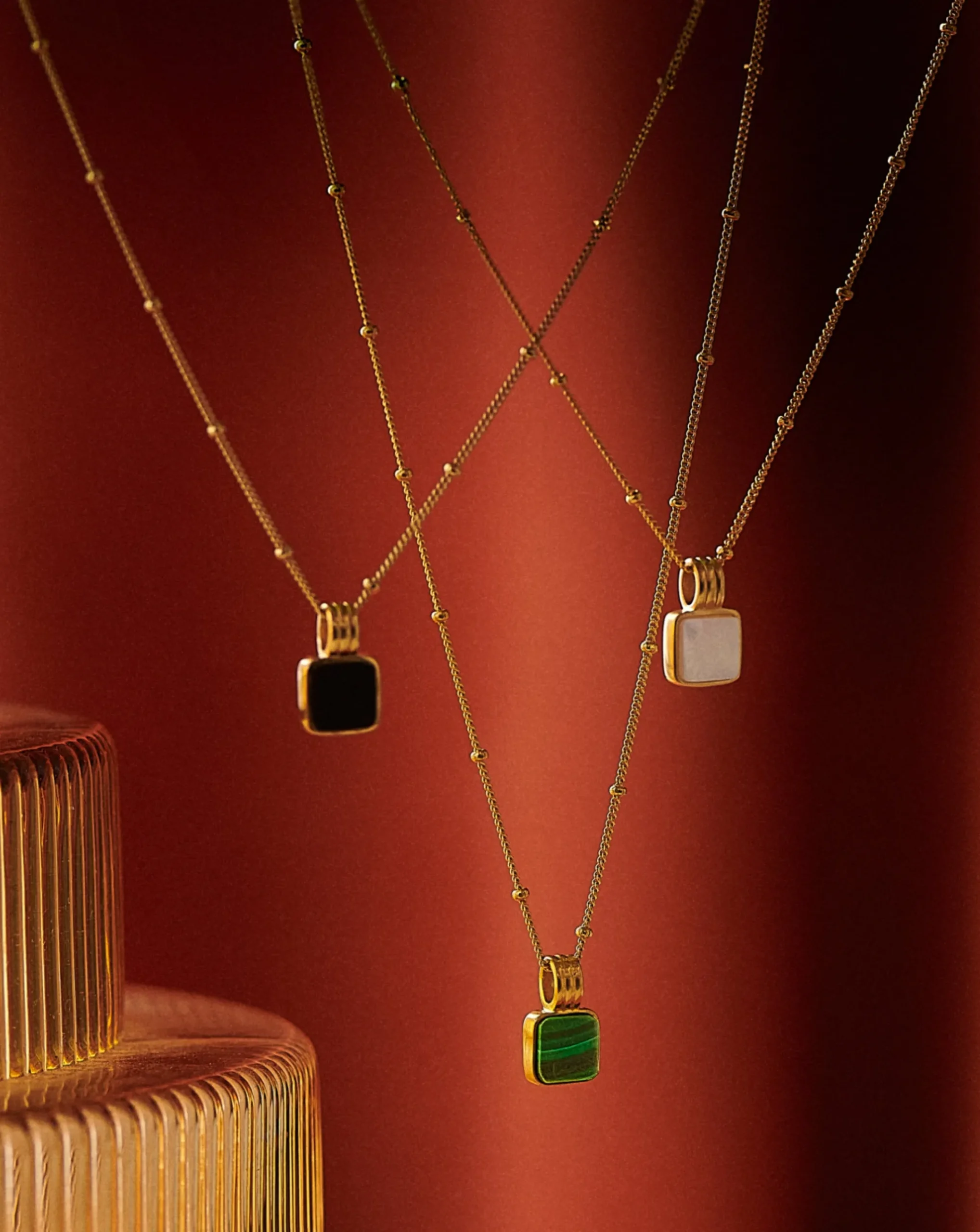 Lucy Williams Square Mother of Pearl Necklace