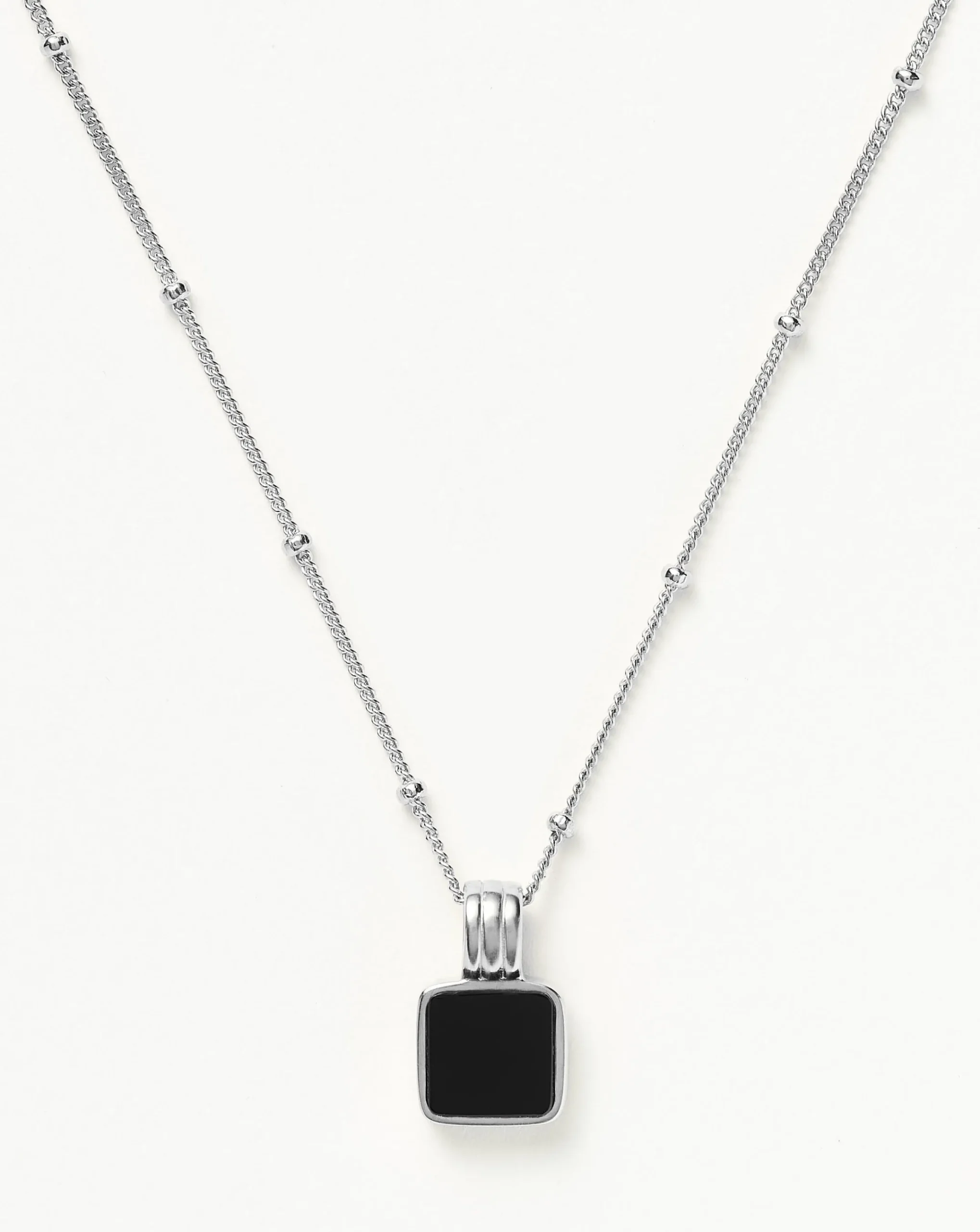 Lucy Williams Square Onyx Necklace