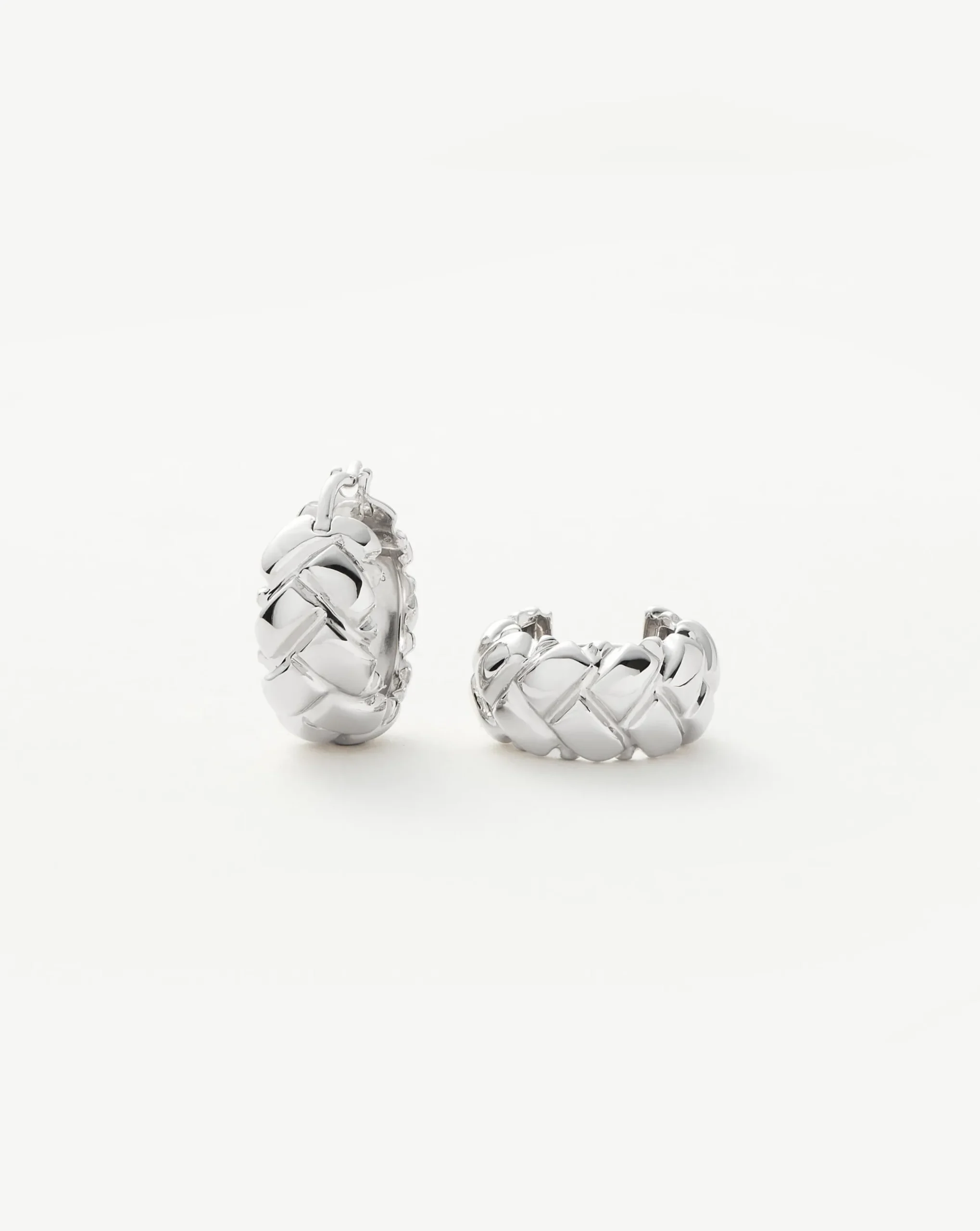 Lucy Williams Waffle Mini Hoop Earrings