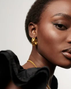 Lucy Williams Waffle Mini Hoop Earrings