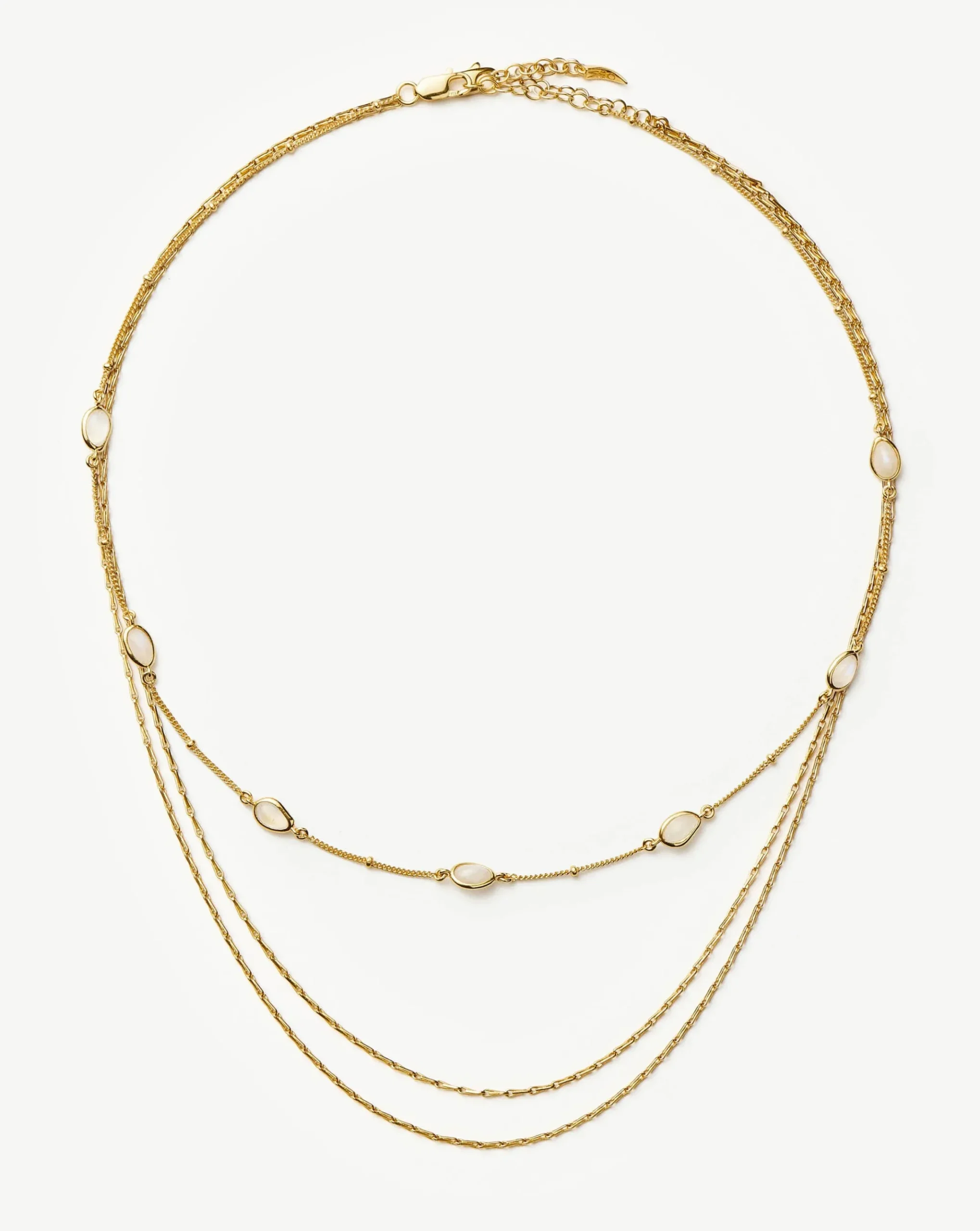 Magma & Twisted Double Chain Necklace Set