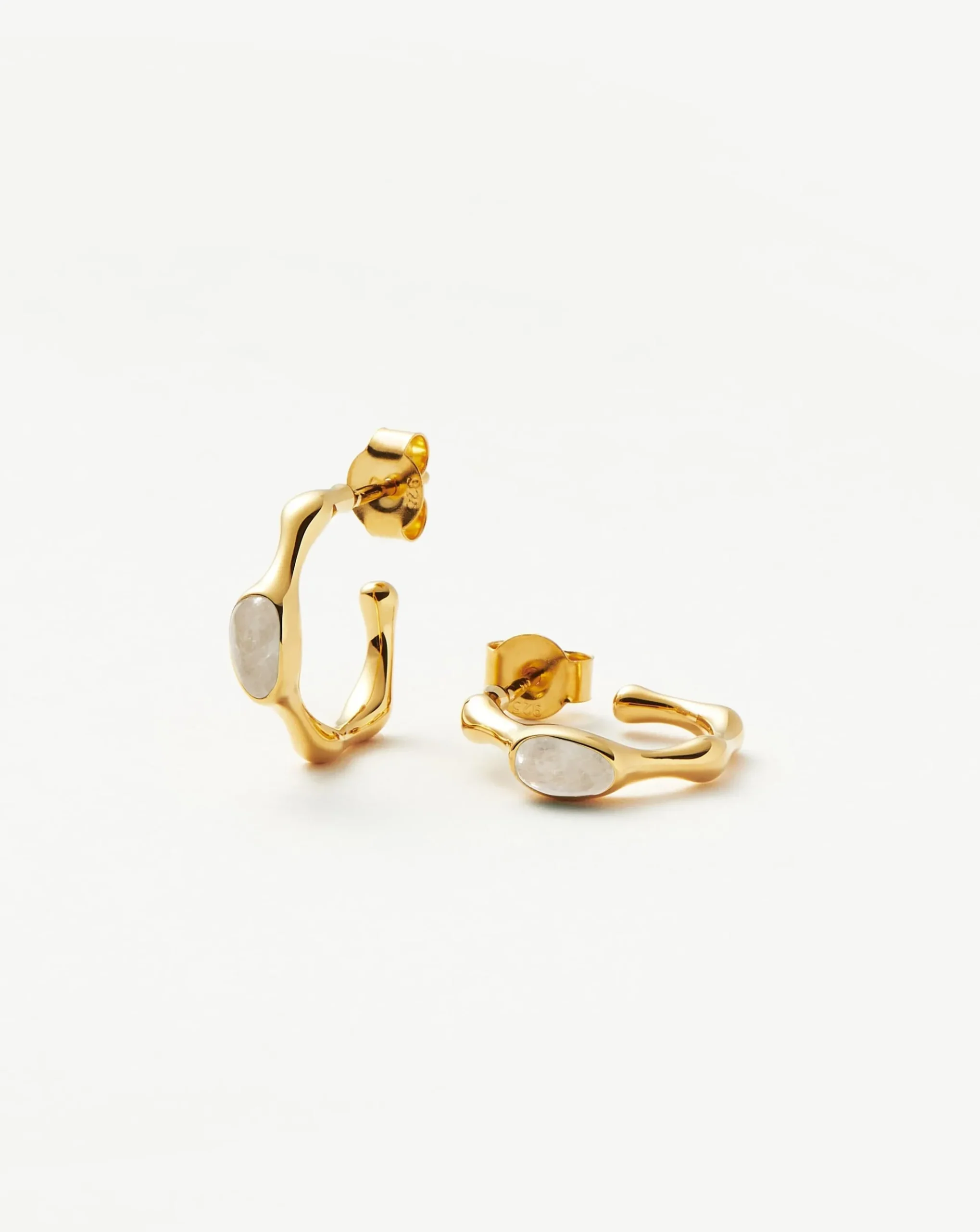 Magma Gemstone Small Hoop Earrings