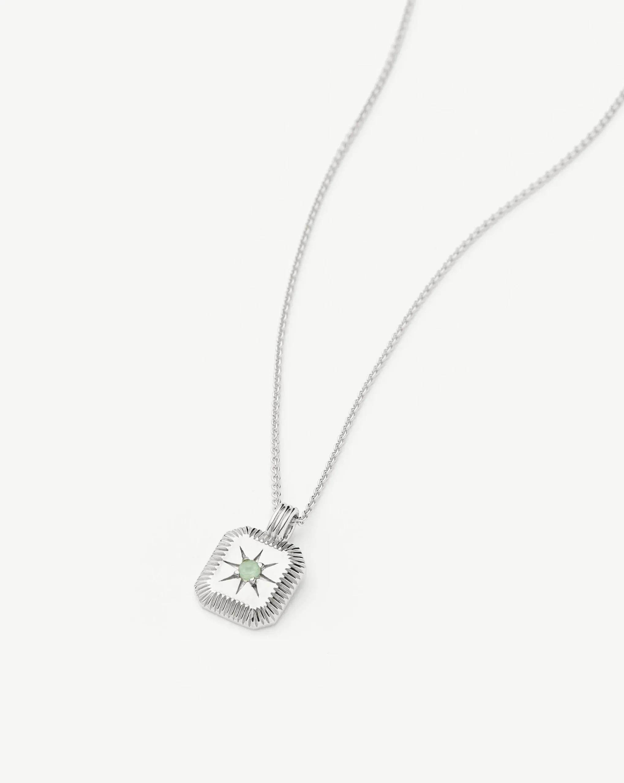 March Birthstone Pendant Necklace