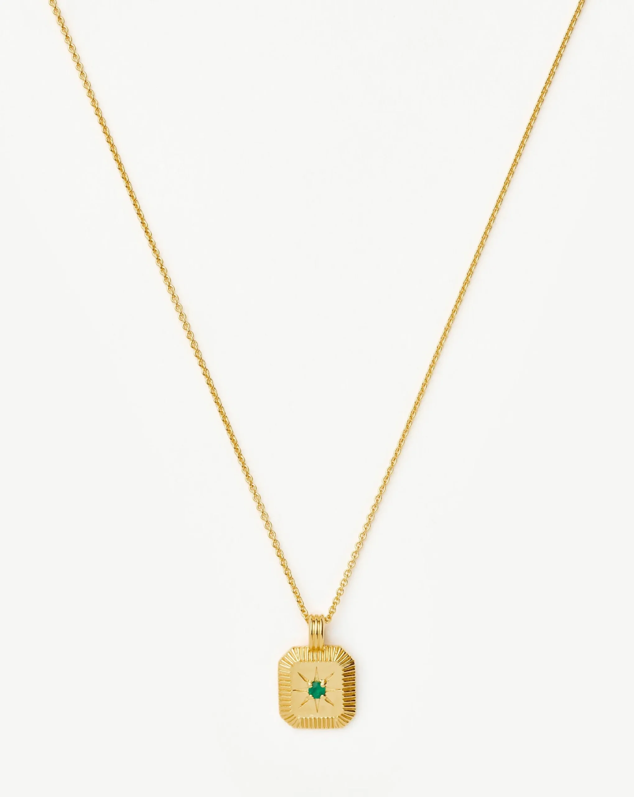 May Birthstone Pendant Necklace