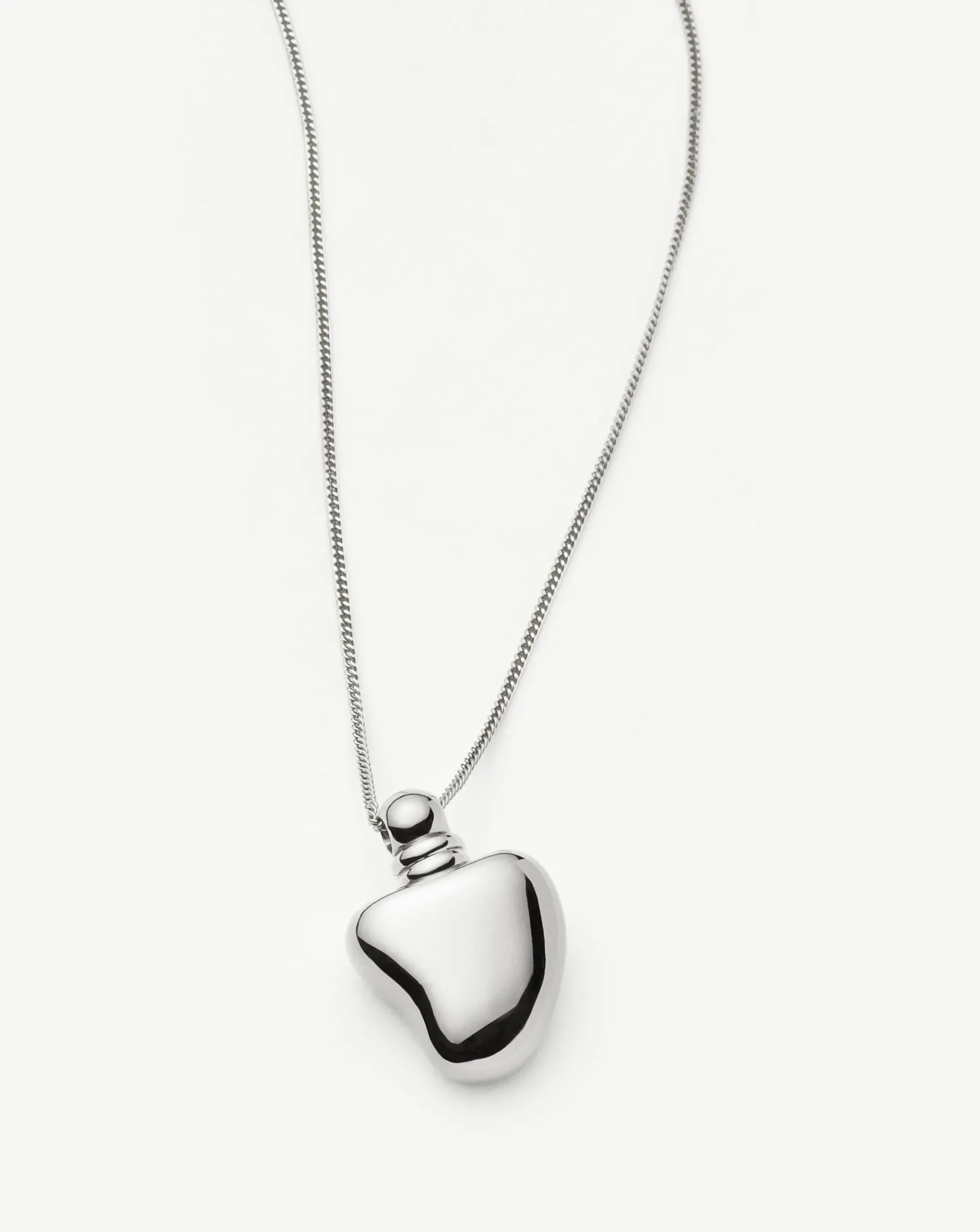 Message in a Bottle Heart Pendant Necklace