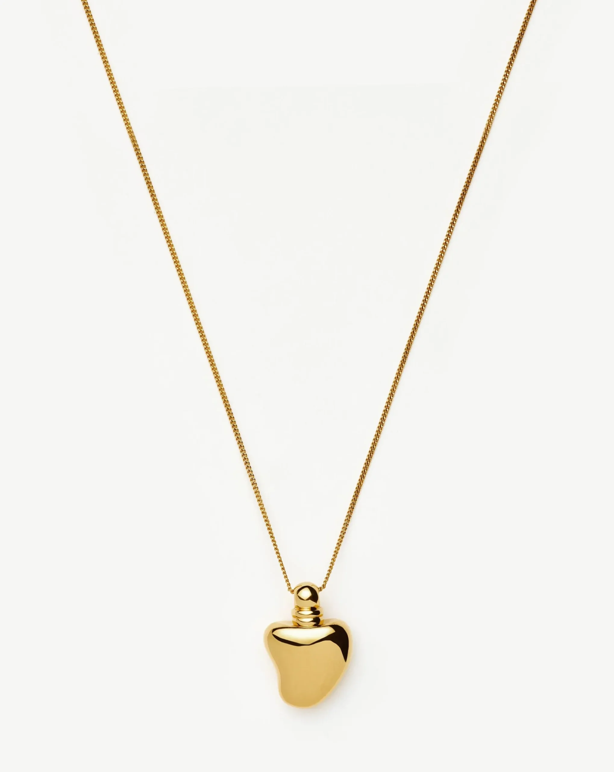 Message in a Bottle Heart Pendant Necklace