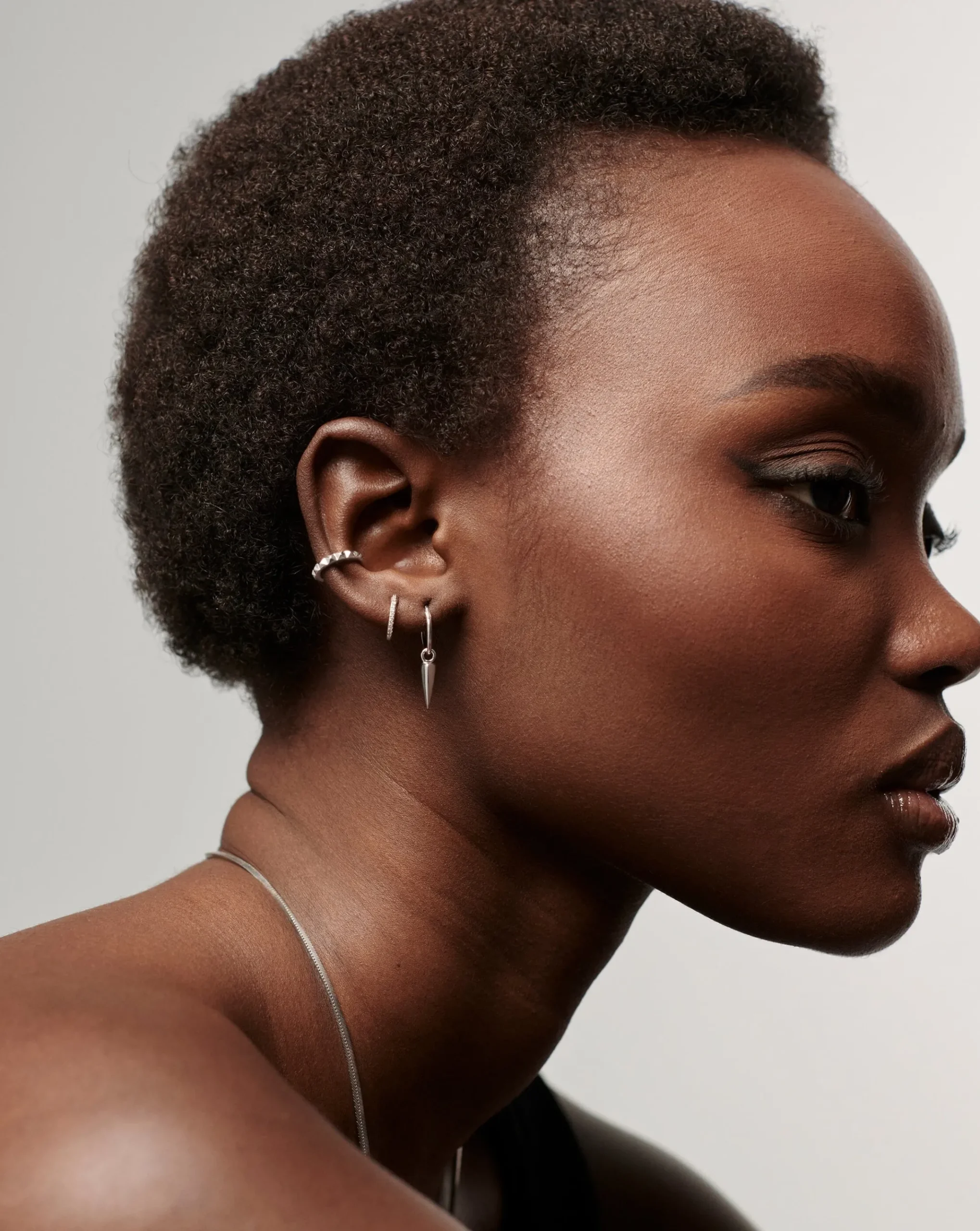 Mini Claw Charm Hoop Earrings
