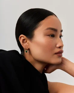 Mini Shield Hoop Earrings