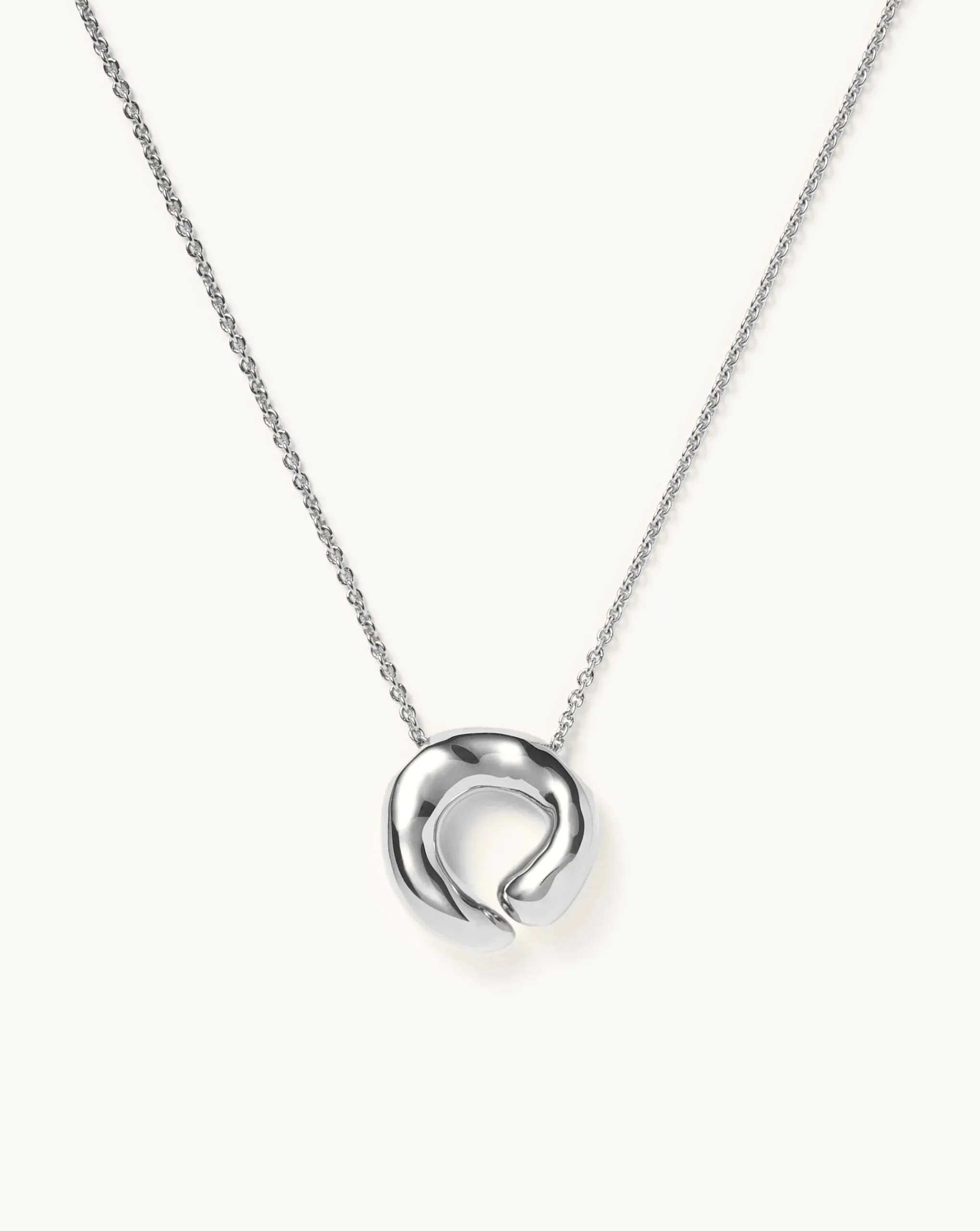 Molten Doughnut Pendant Necklace