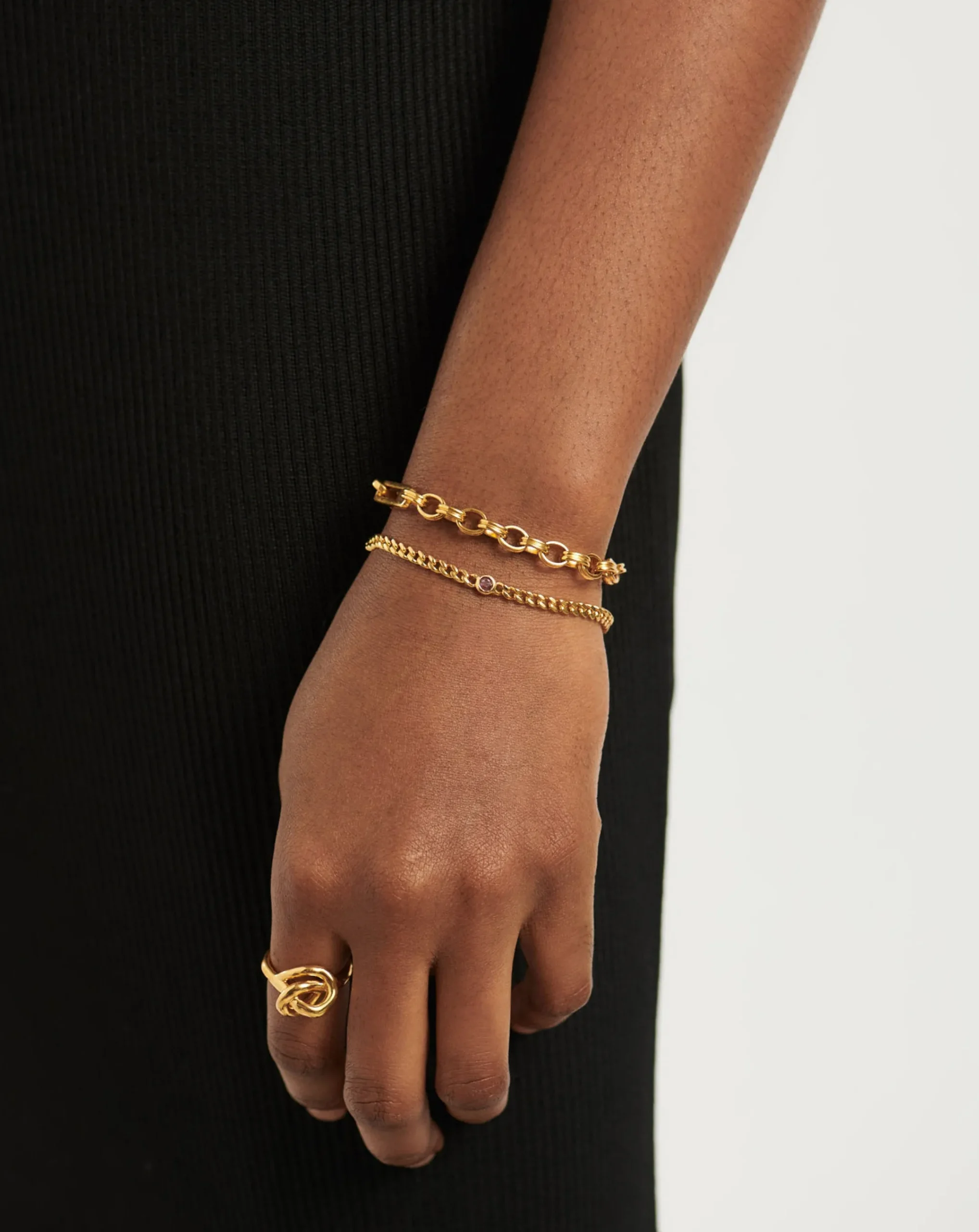 October Birthstone Chain Bracelet