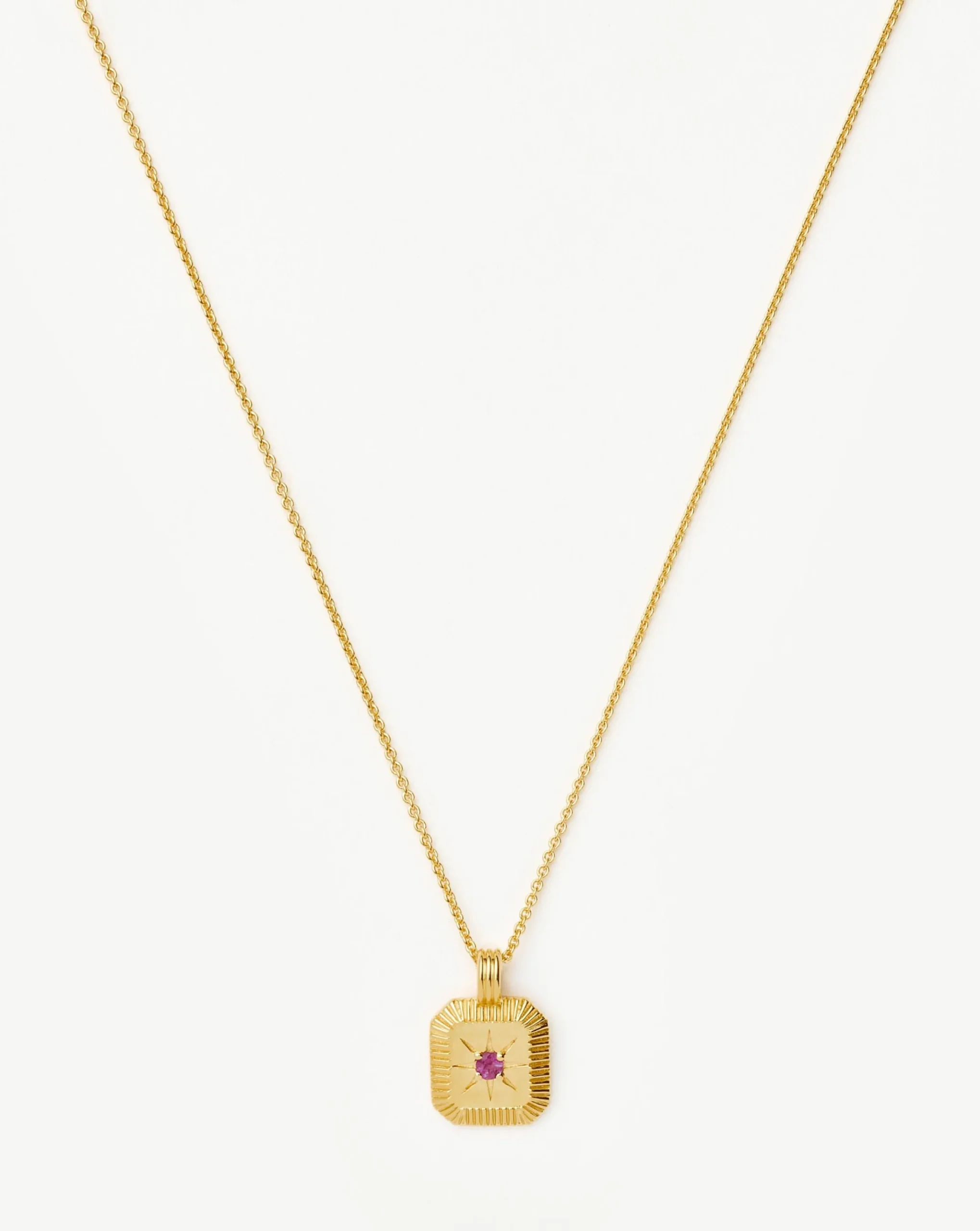 October Birthstone Pendant Necklace