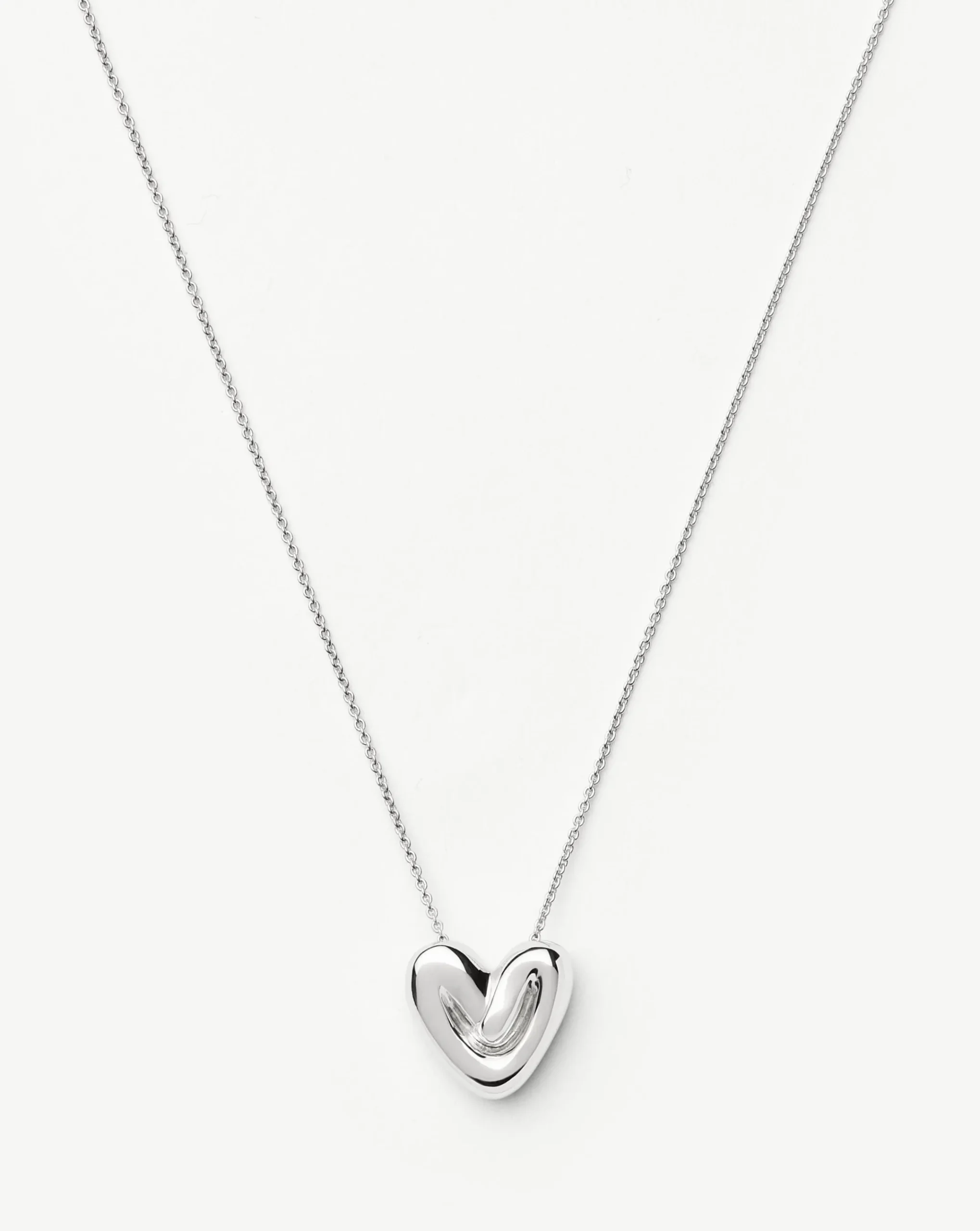 Puffy Heart Pendant Necklace