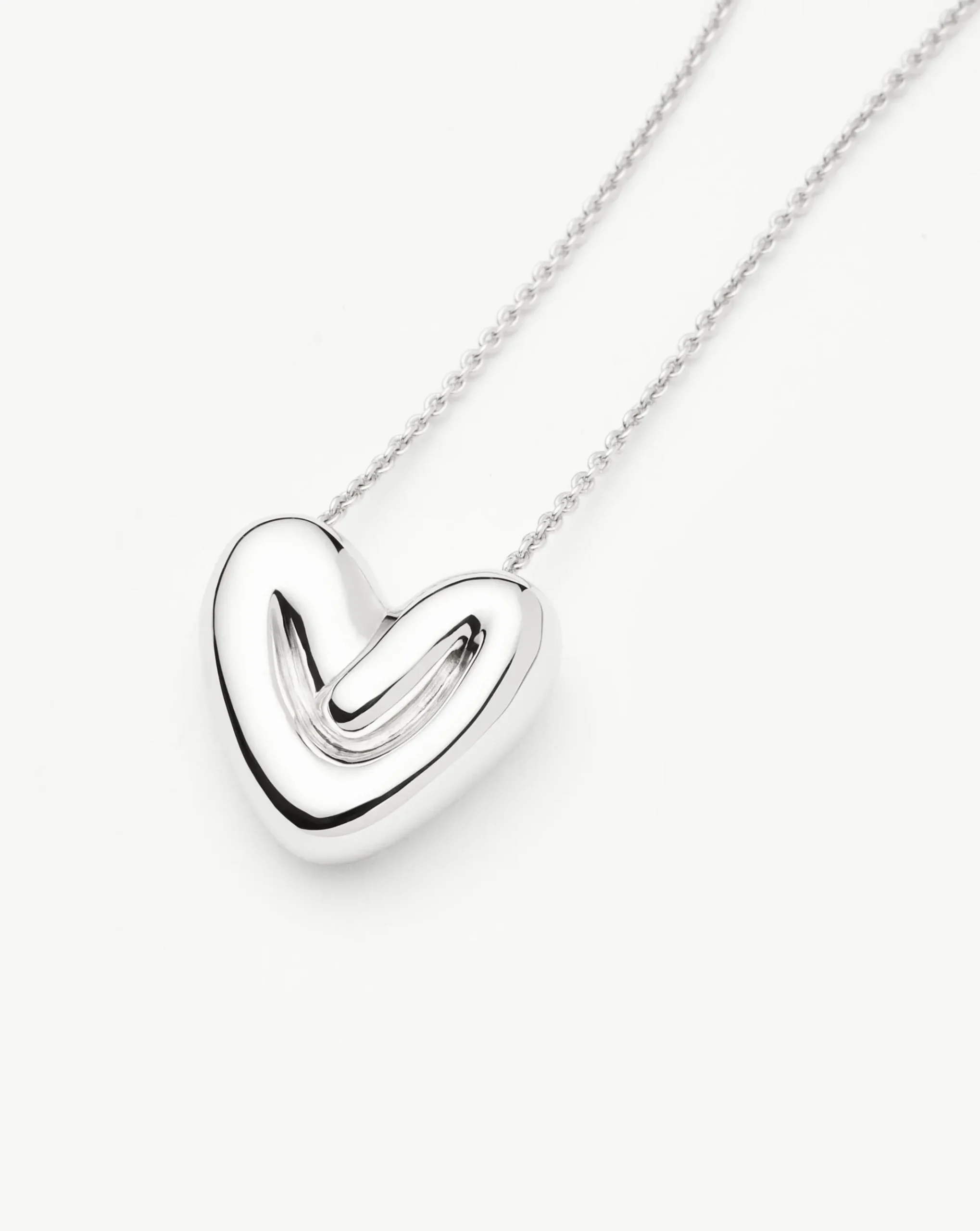 Puffy Heart Pendant Necklace