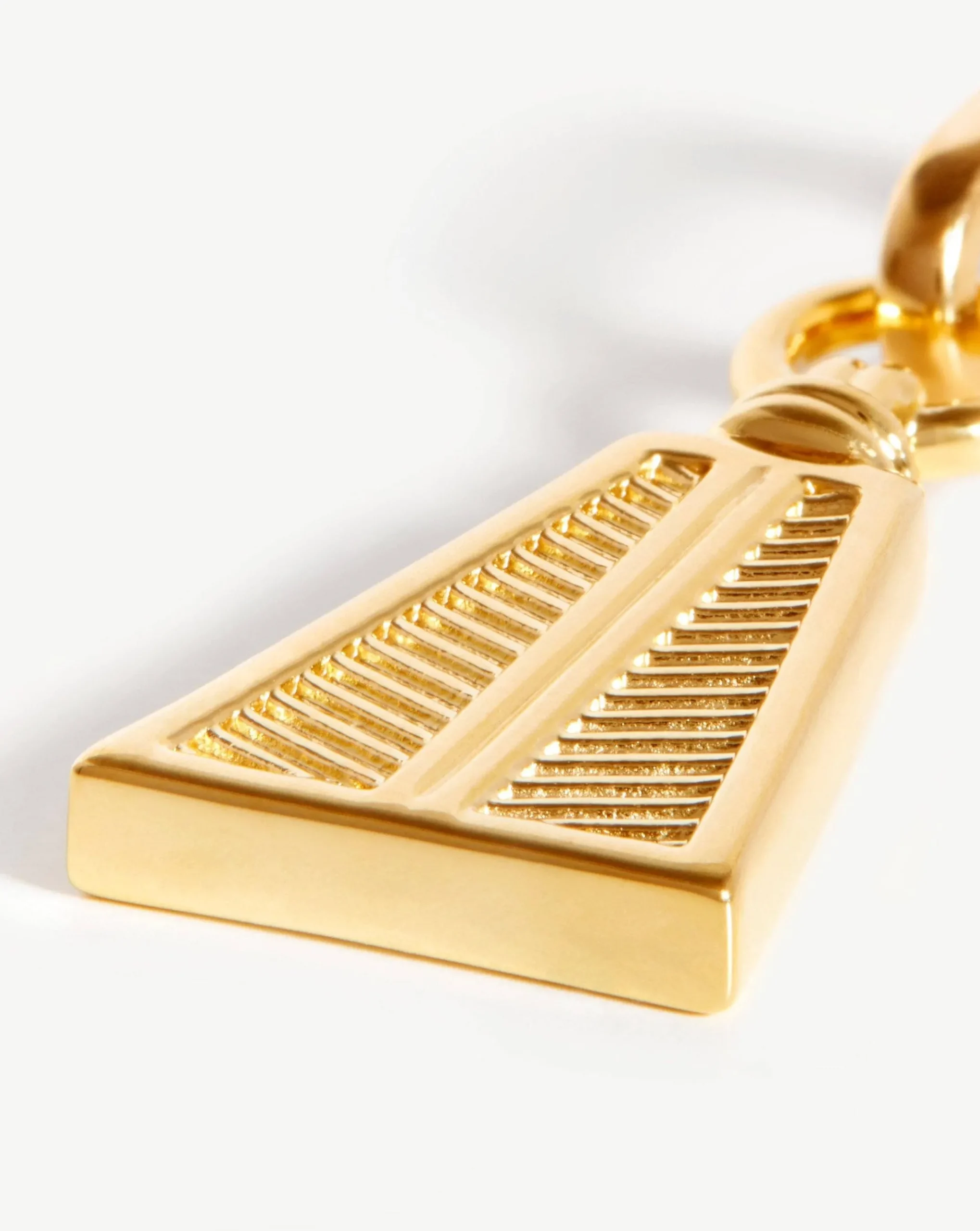 Ridge Pyramid Clip-On Pendant