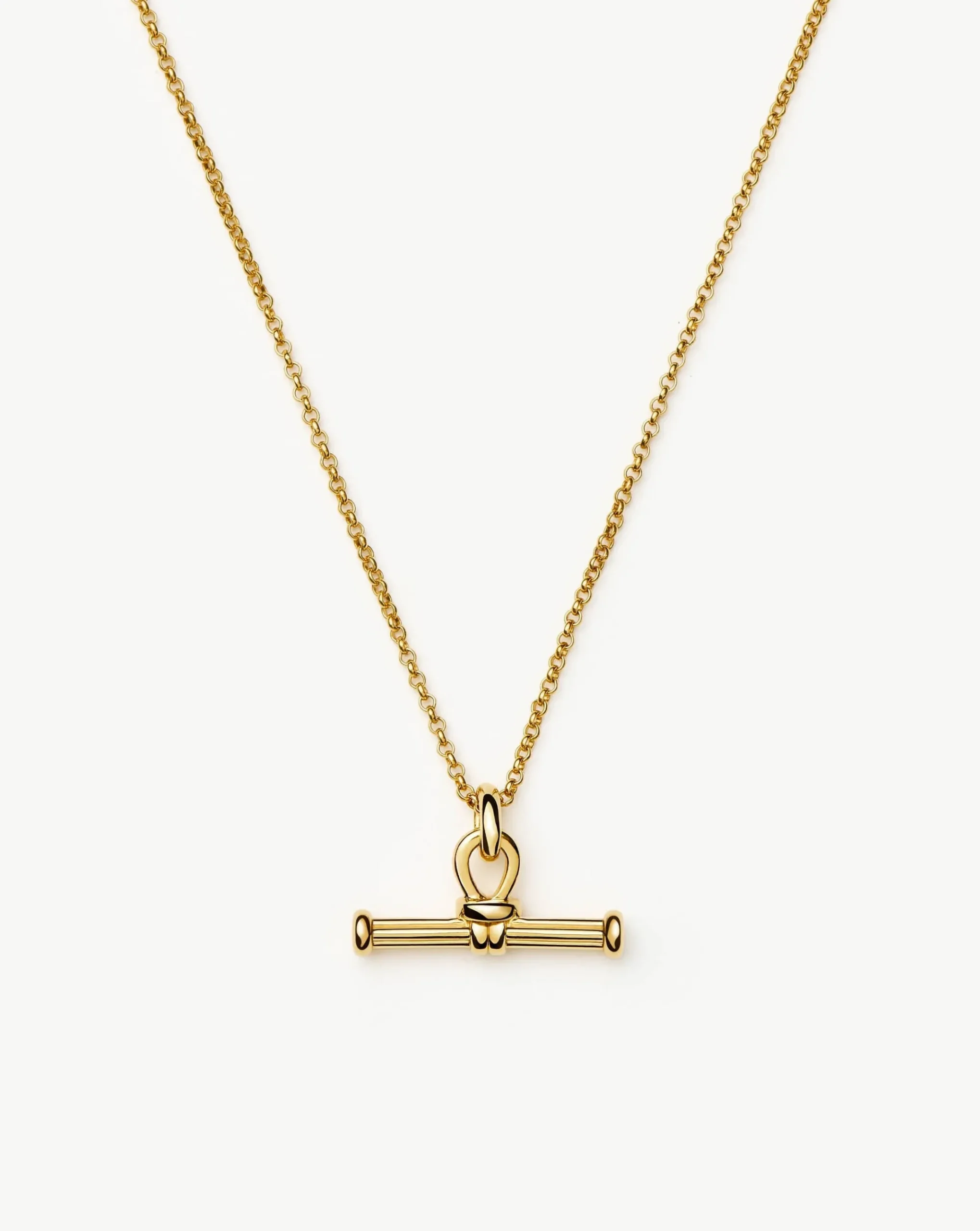 Ridge T-Bar Chain Necklace
