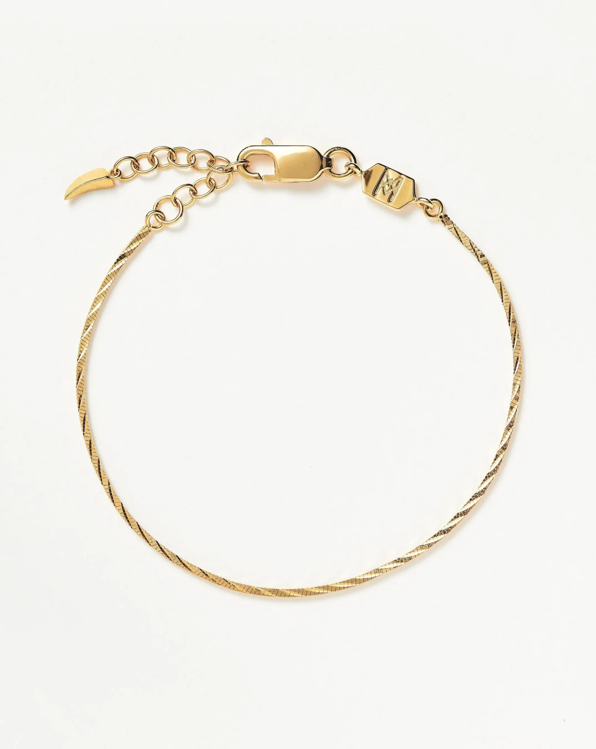 Savi Asymmetric Square Snake Chain Bracelet