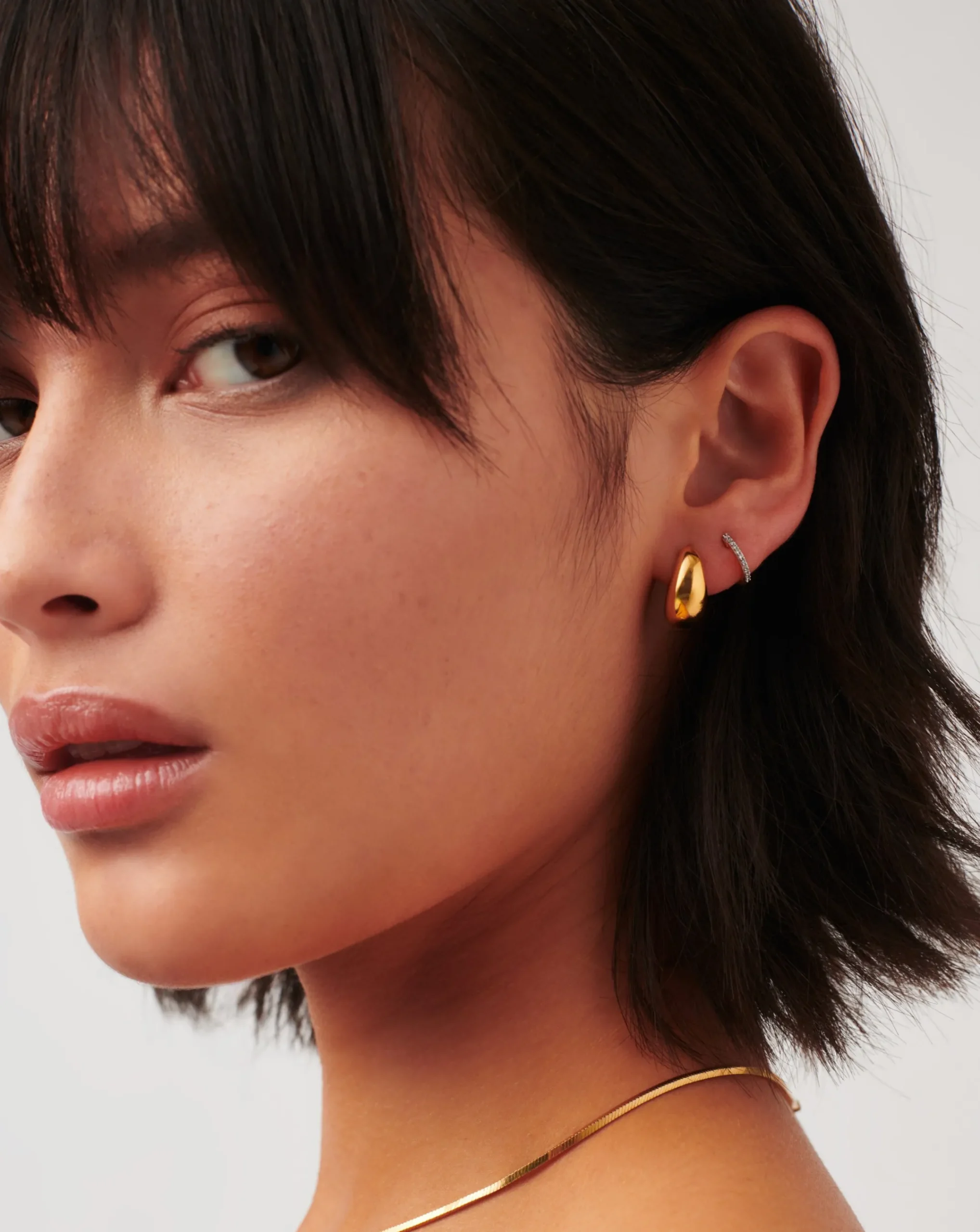 Savi Dome Mini Hoop Earrings