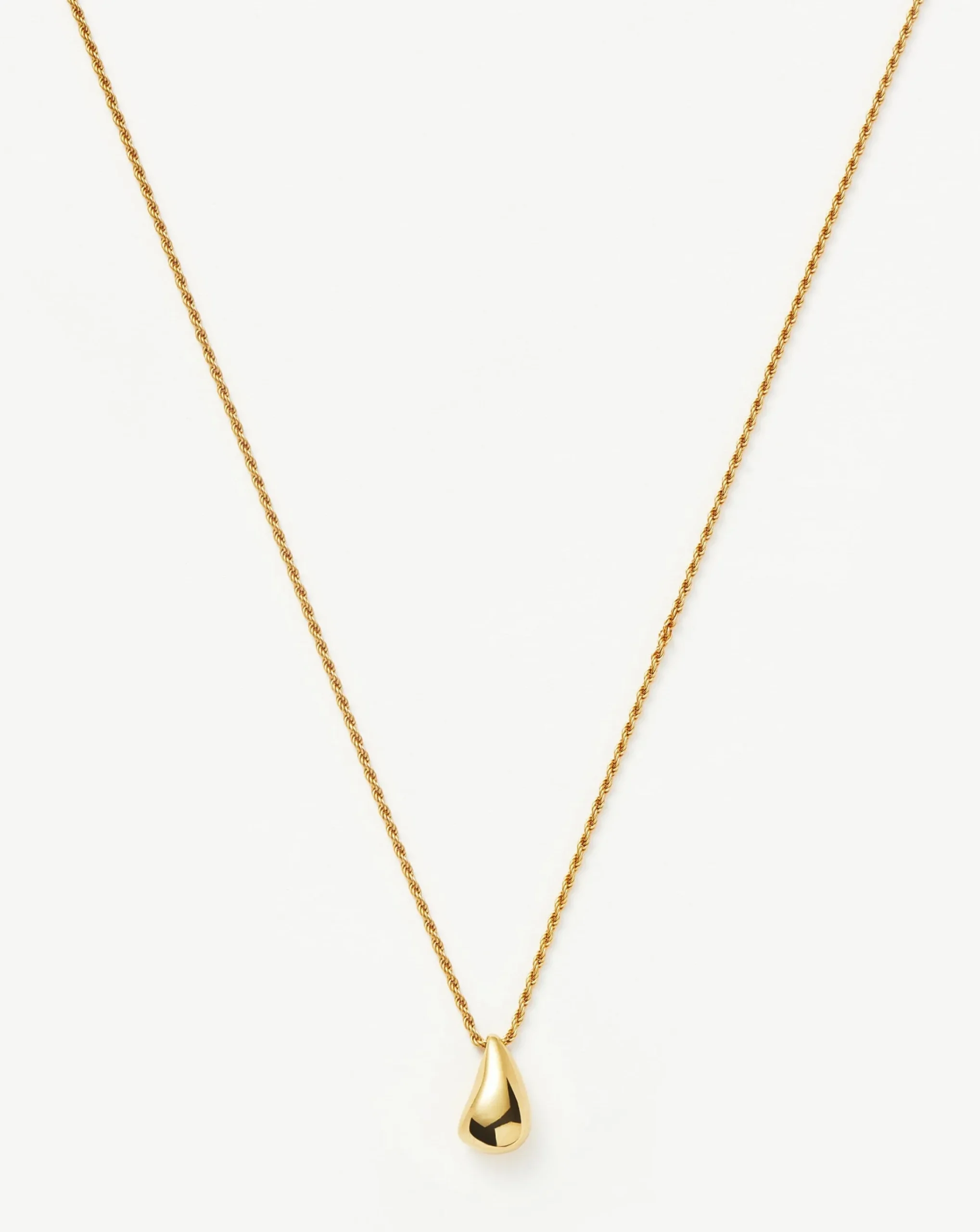 Savi Sculptural Droplet Pendant Necklace