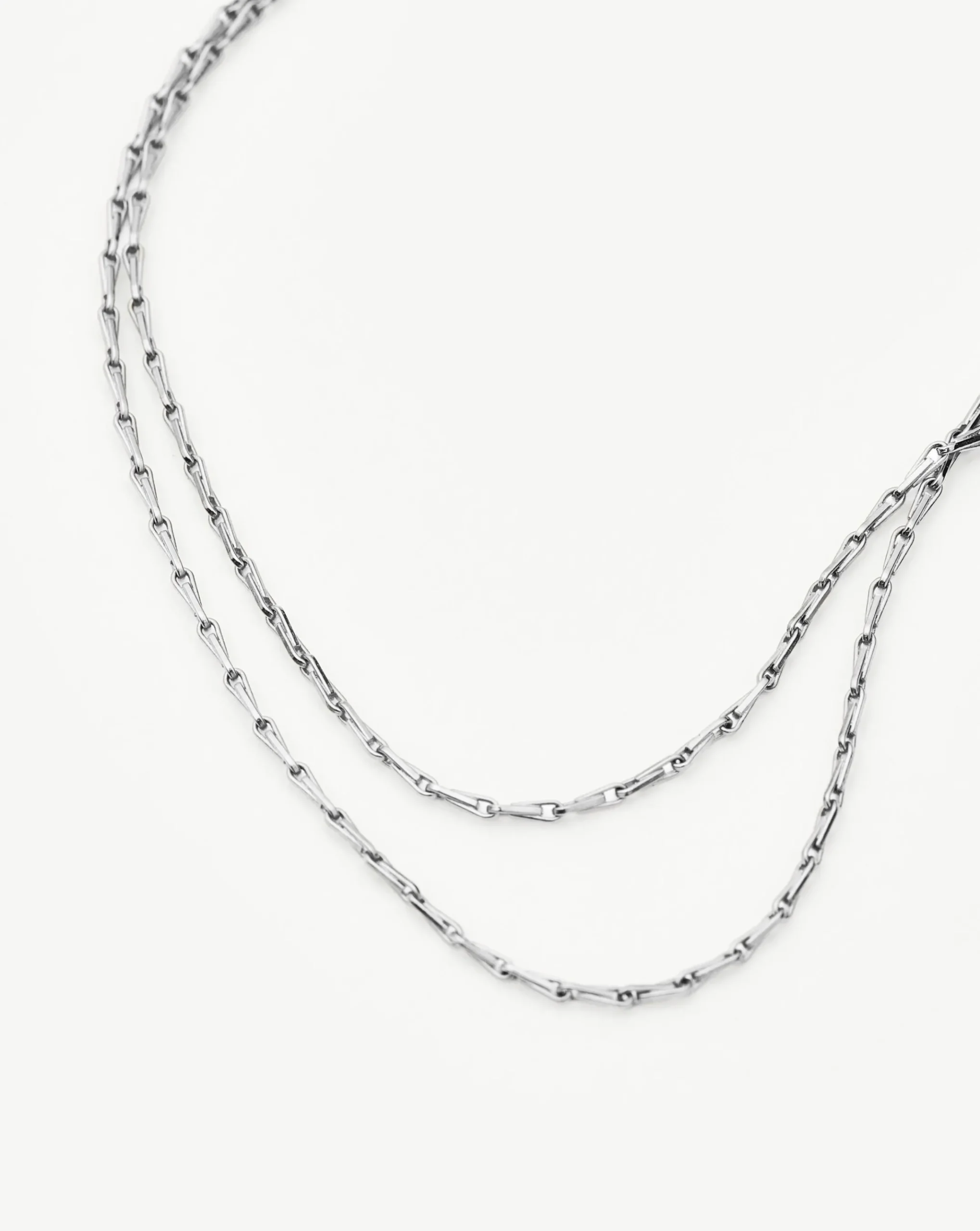 Savi Twisted Double Chain Necklace