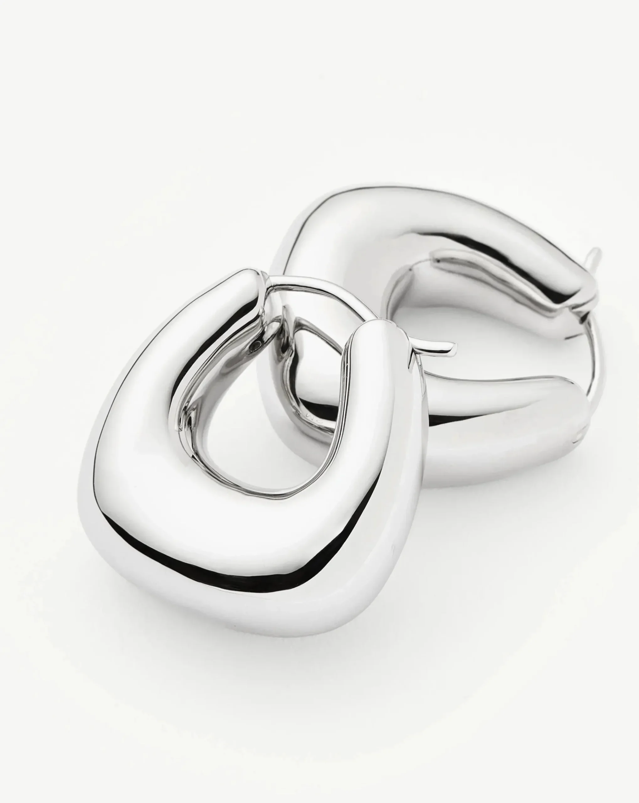 Sculptural Chubby Small Hoop Earrings