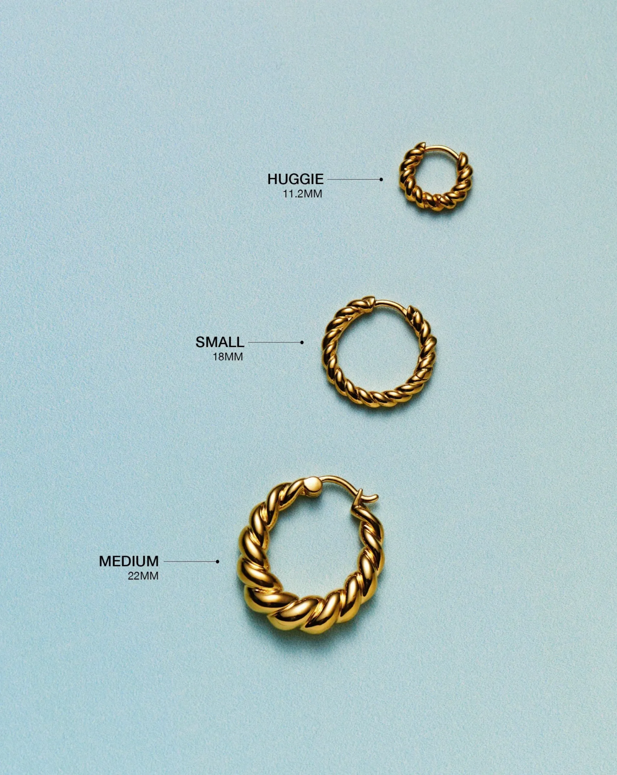 Small Tidal Hoop Earrings