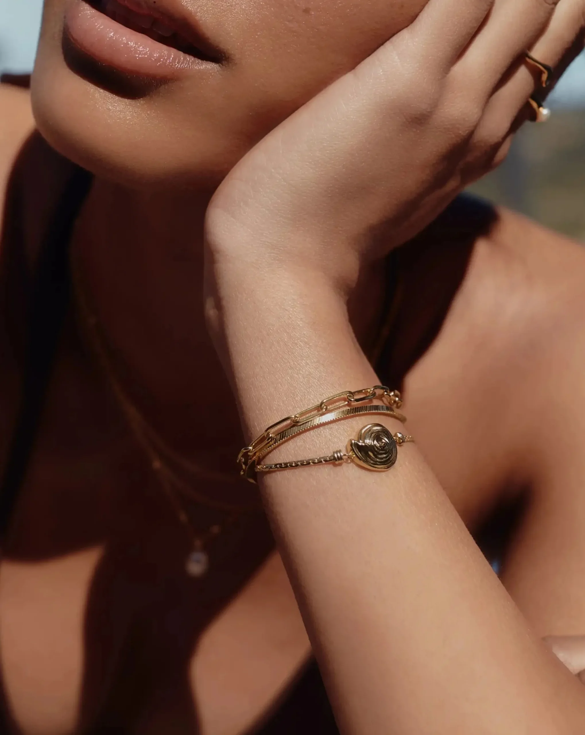 Spiral Cobra Chain Bracelet
