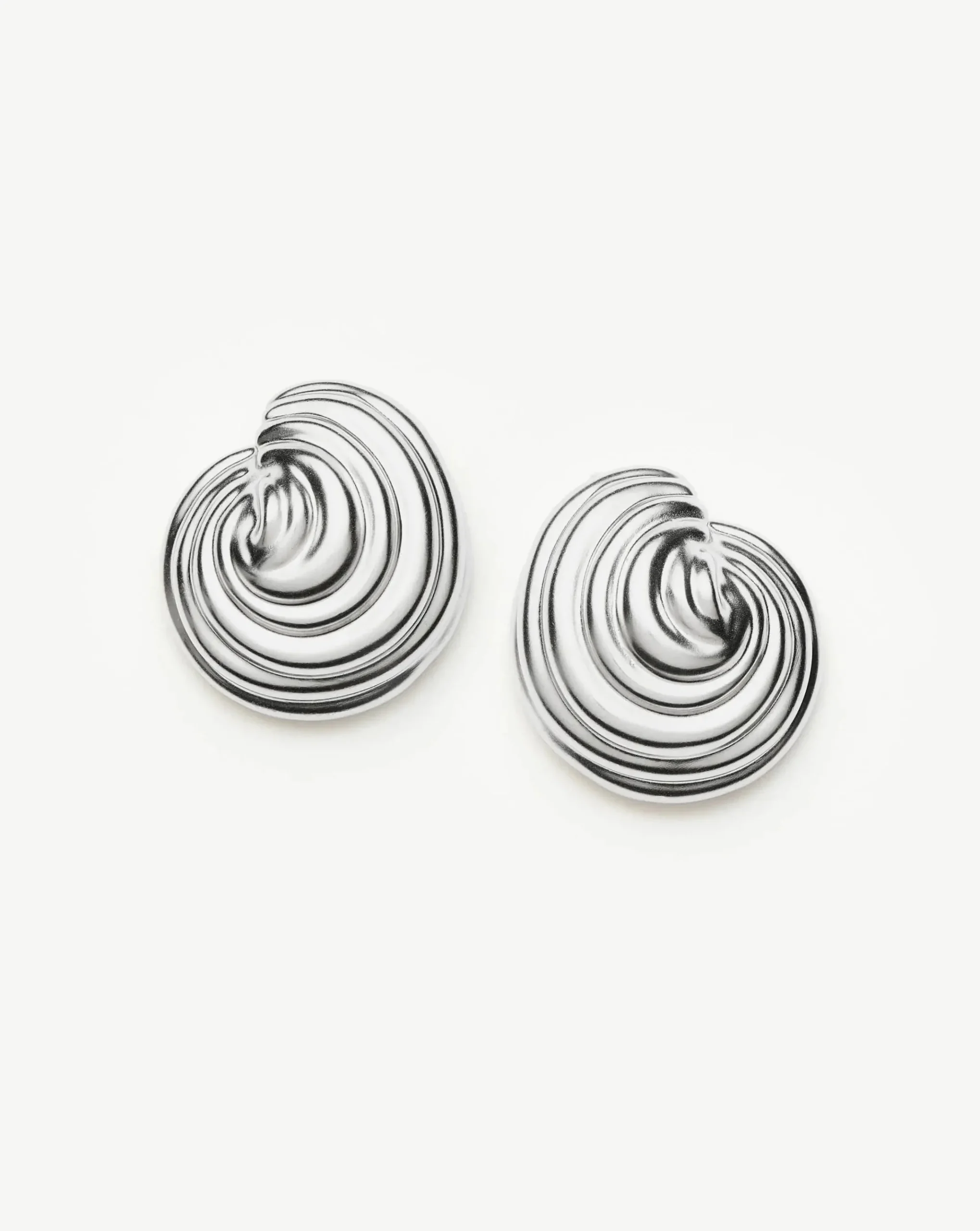 Spiral Dome Oversized Stud Earrings